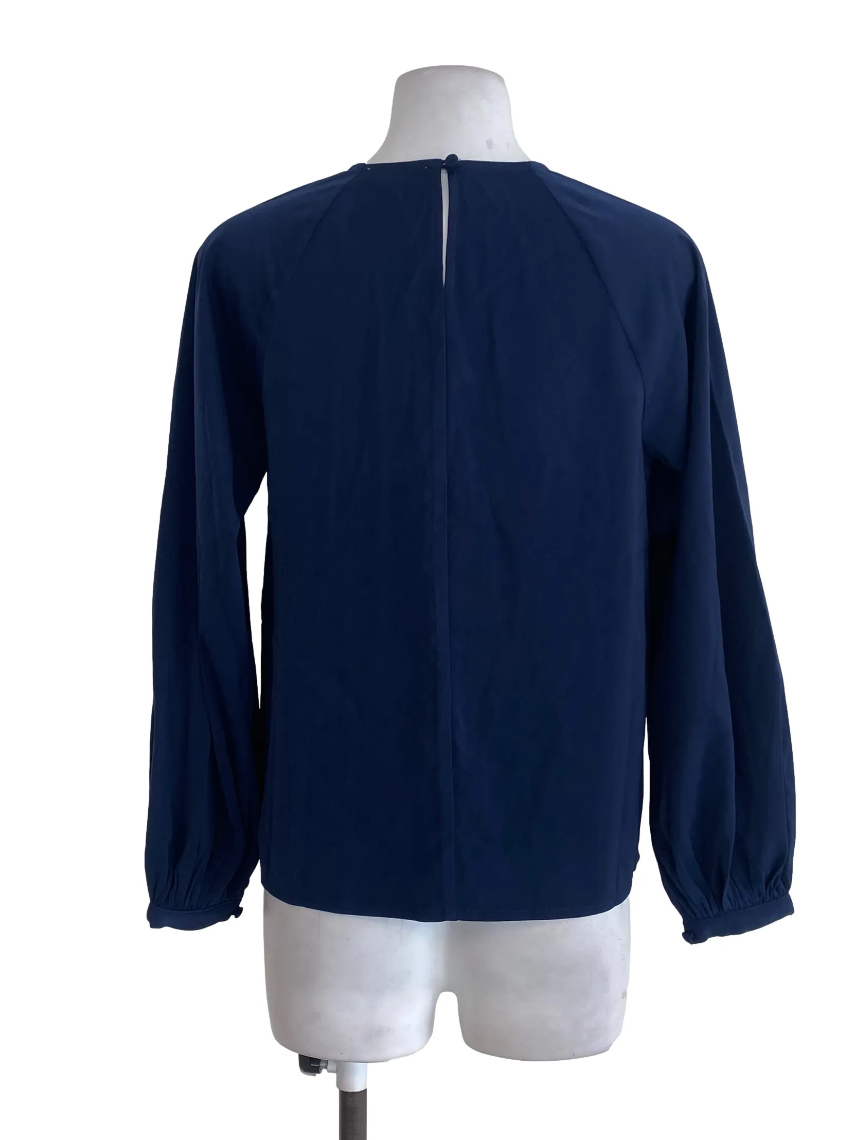 Navy Blue Plain Blouse LB