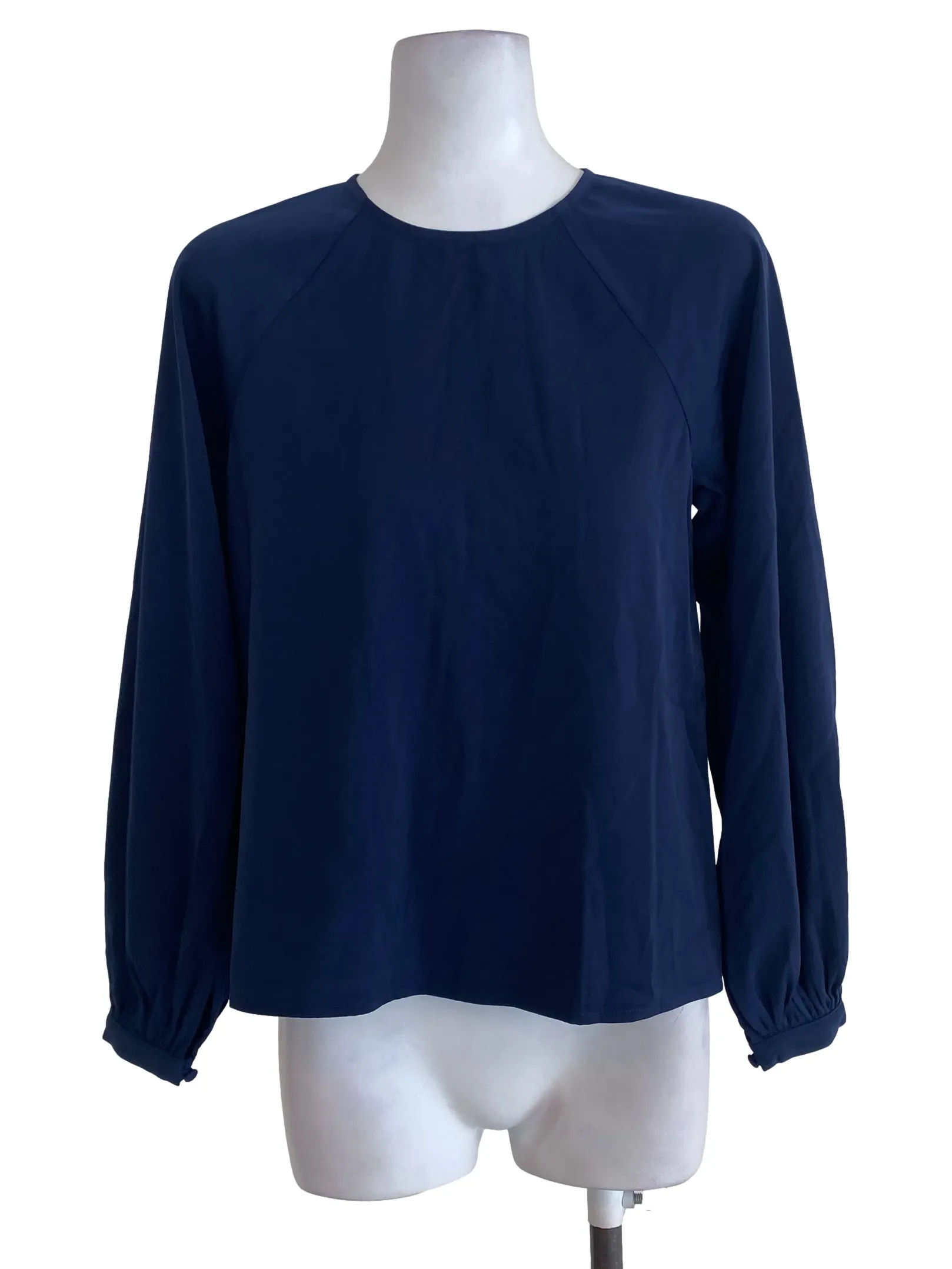Navy Blue Plain Blouse LB