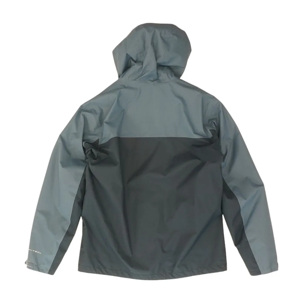 Navy Color Block Rain Jacket