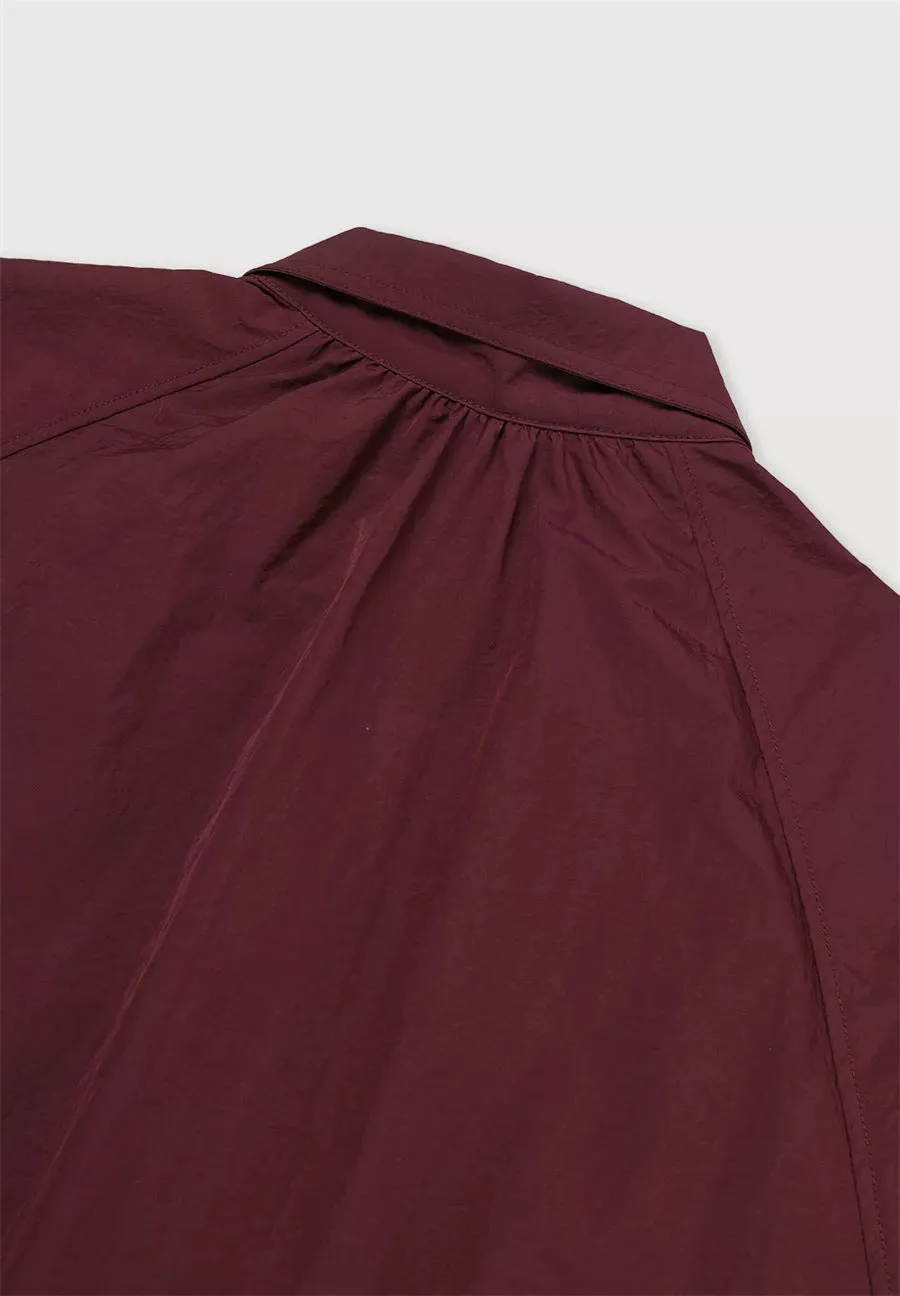 NEW & IN-STOCK - Korean Maroon Windbreaker Jacket