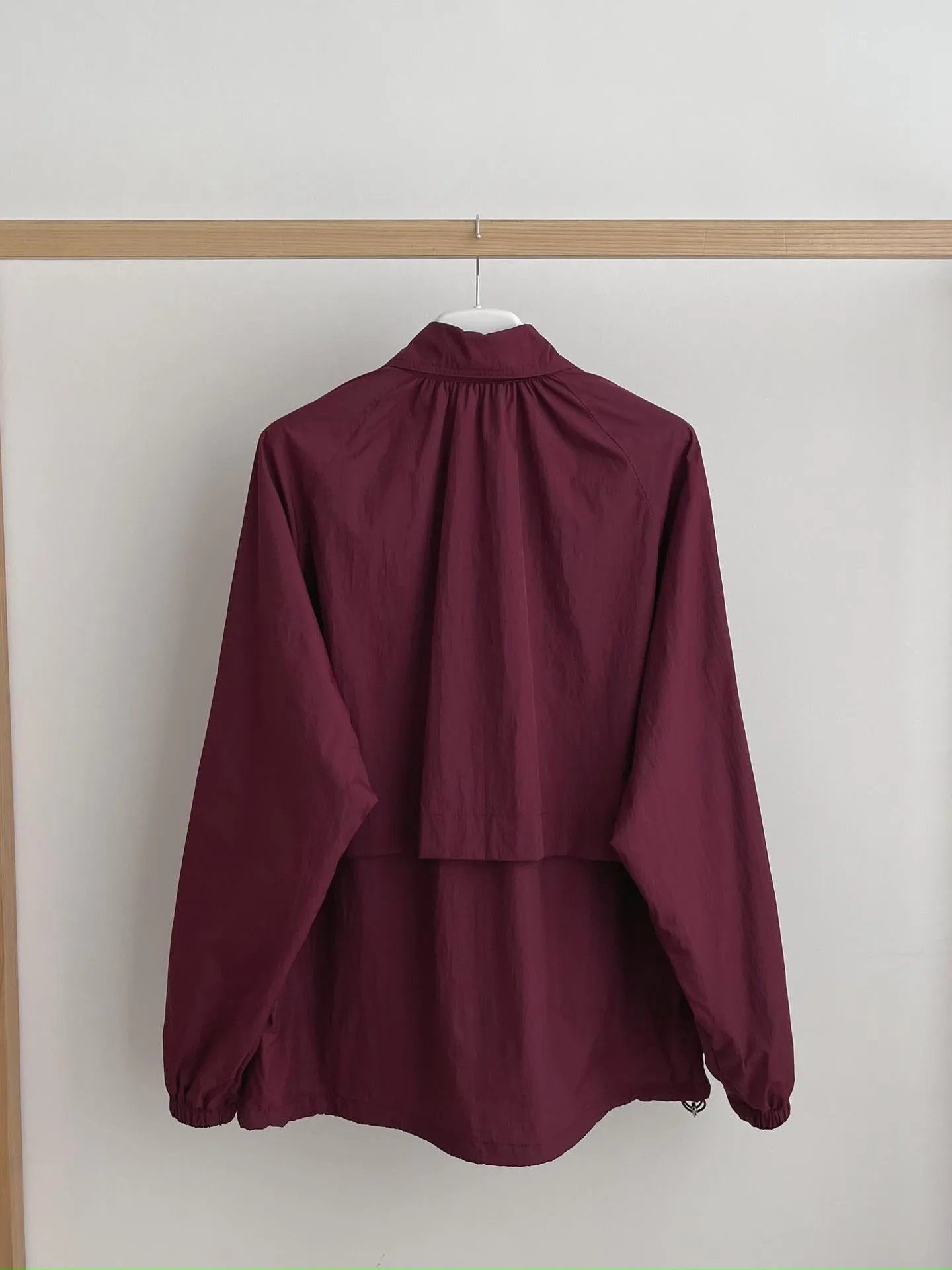 NEW & IN-STOCK - Korean Maroon Windbreaker Jacket