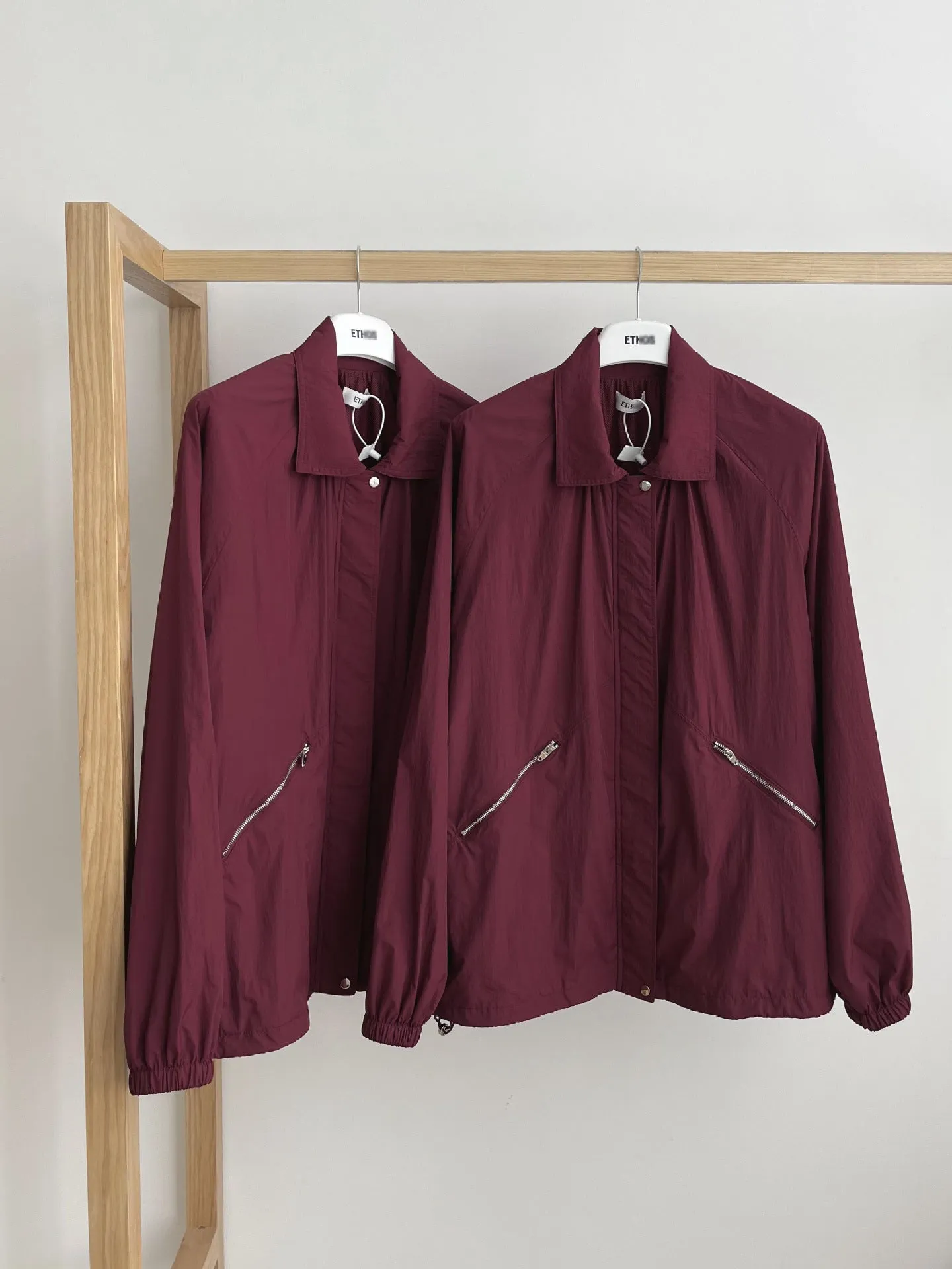 NEW & IN-STOCK - Korean Maroon Windbreaker Jacket