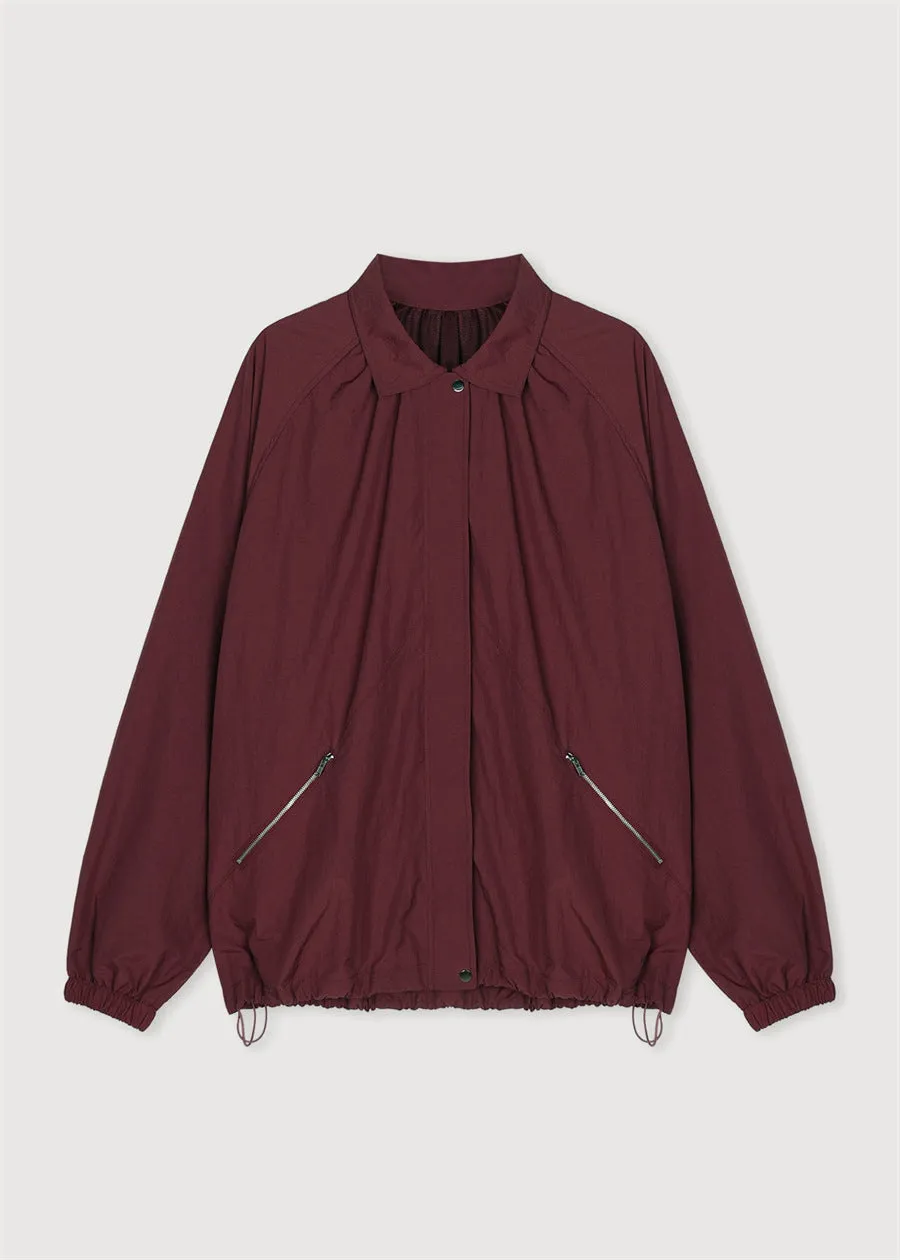 NEW & IN-STOCK - Korean Maroon Windbreaker Jacket