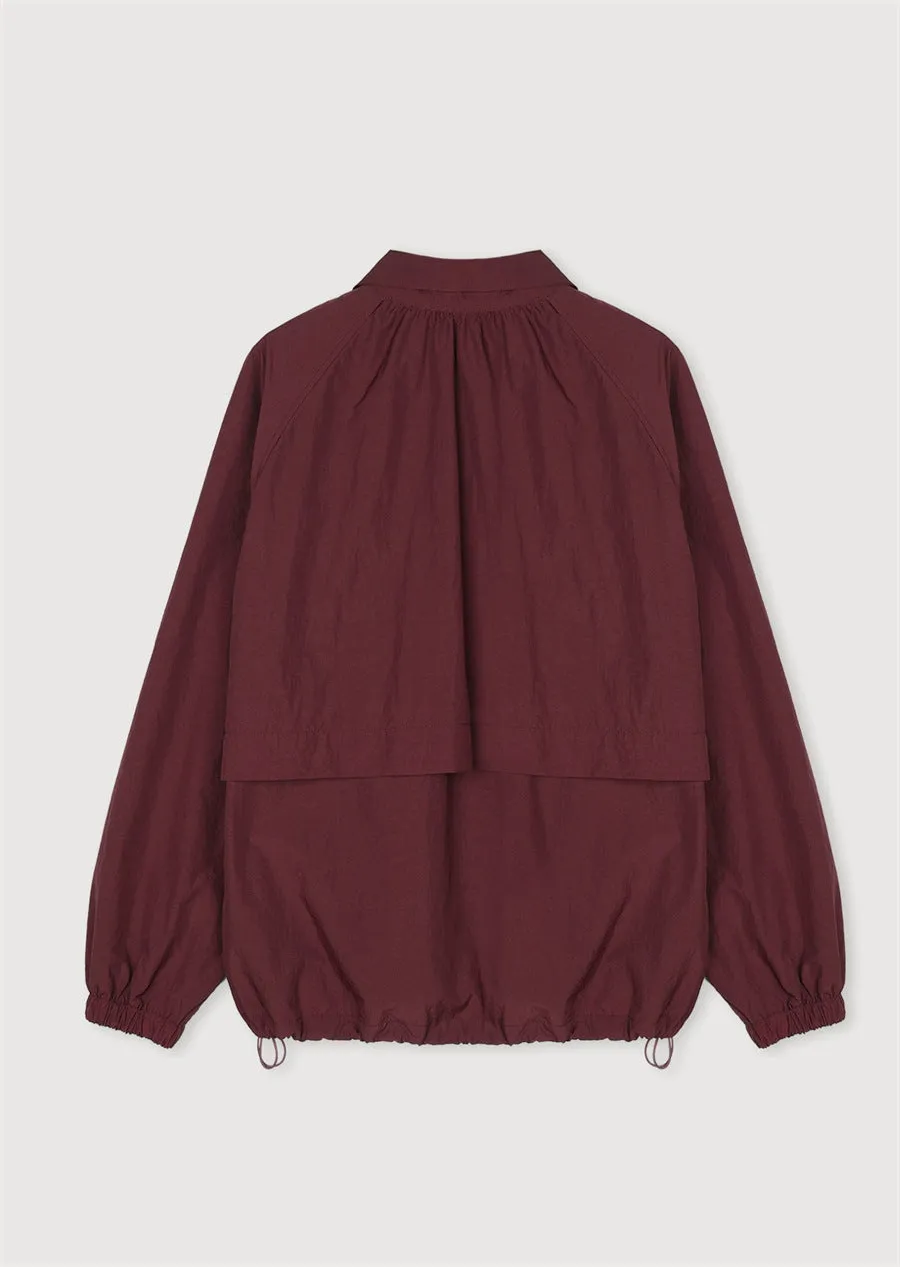 NEW & IN-STOCK - Korean Maroon Windbreaker Jacket