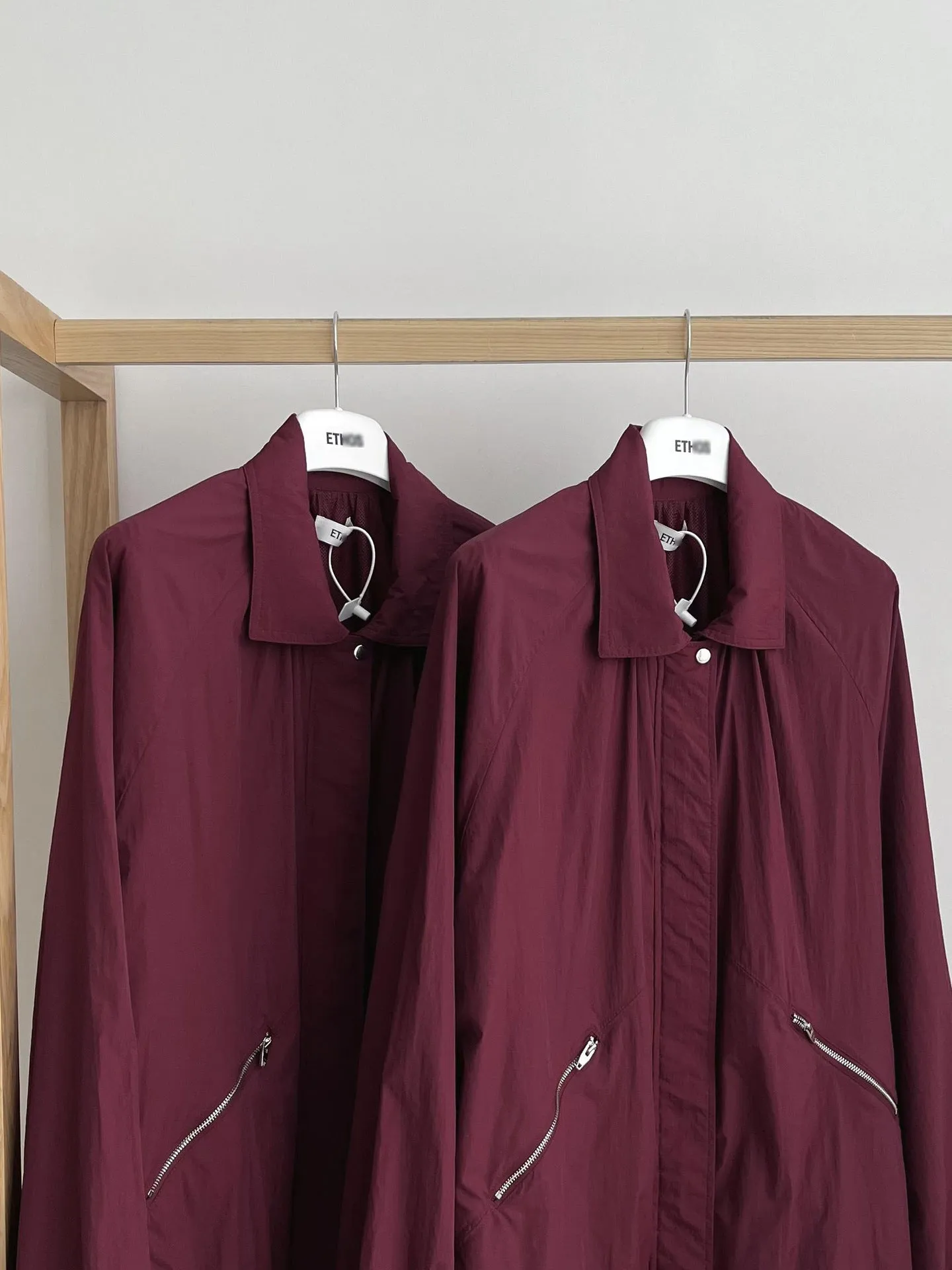 NEW & IN-STOCK - Korean Maroon Windbreaker Jacket