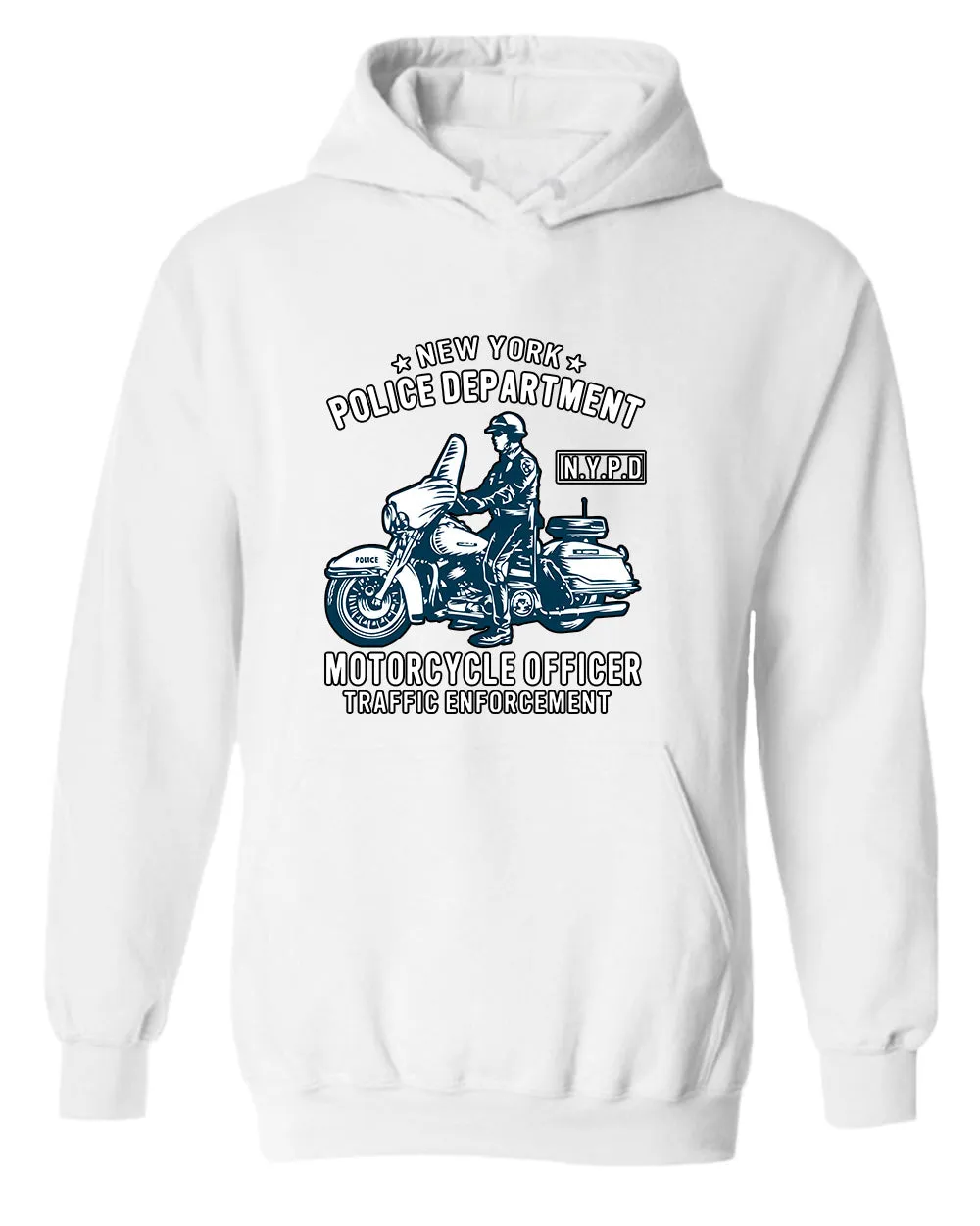 New York motorcycle officer traffic hoodie