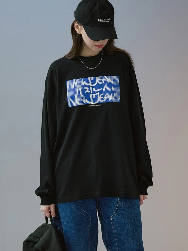 NewJeans X Hiroshi Fujiwara 꼴레 긴소매 티셔츠 ver.1