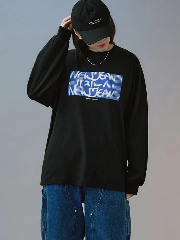 NewJeans X Hiroshi Fujiwara 꼴레 긴소매 티셔츠 ver.1