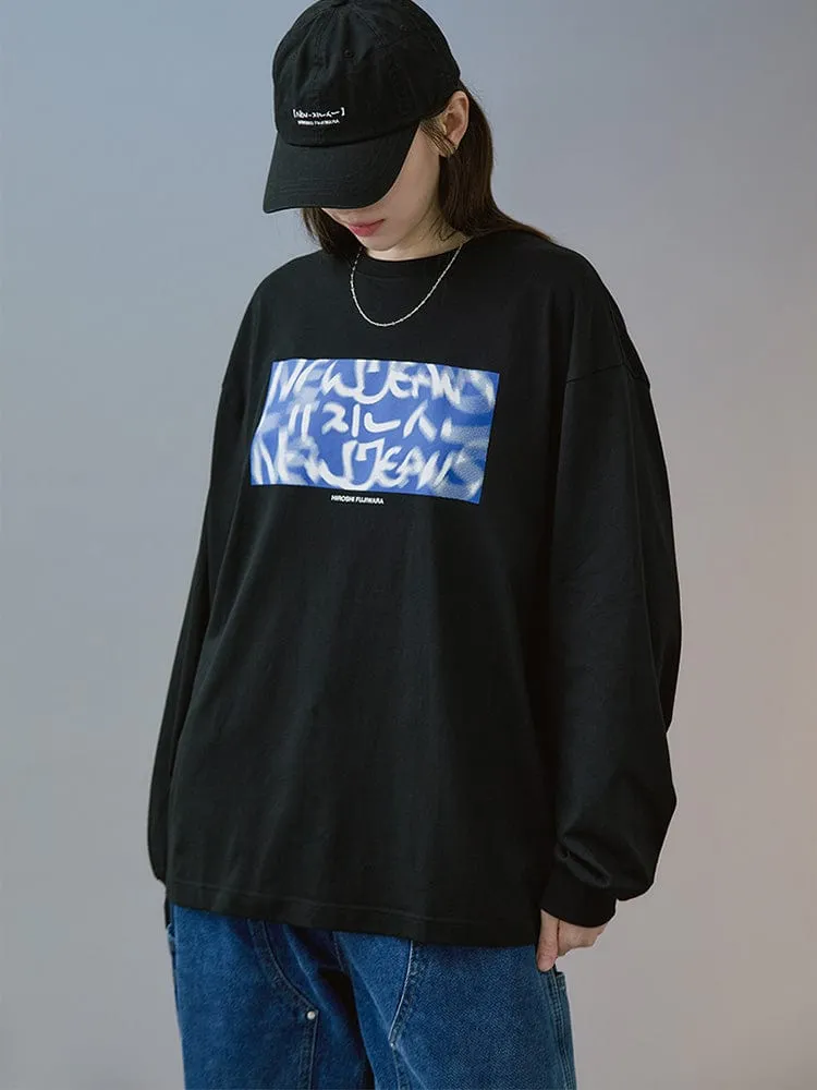 NewJeans X Hiroshi Fujiwara 꼴레 긴소매 티셔츠 ver.1