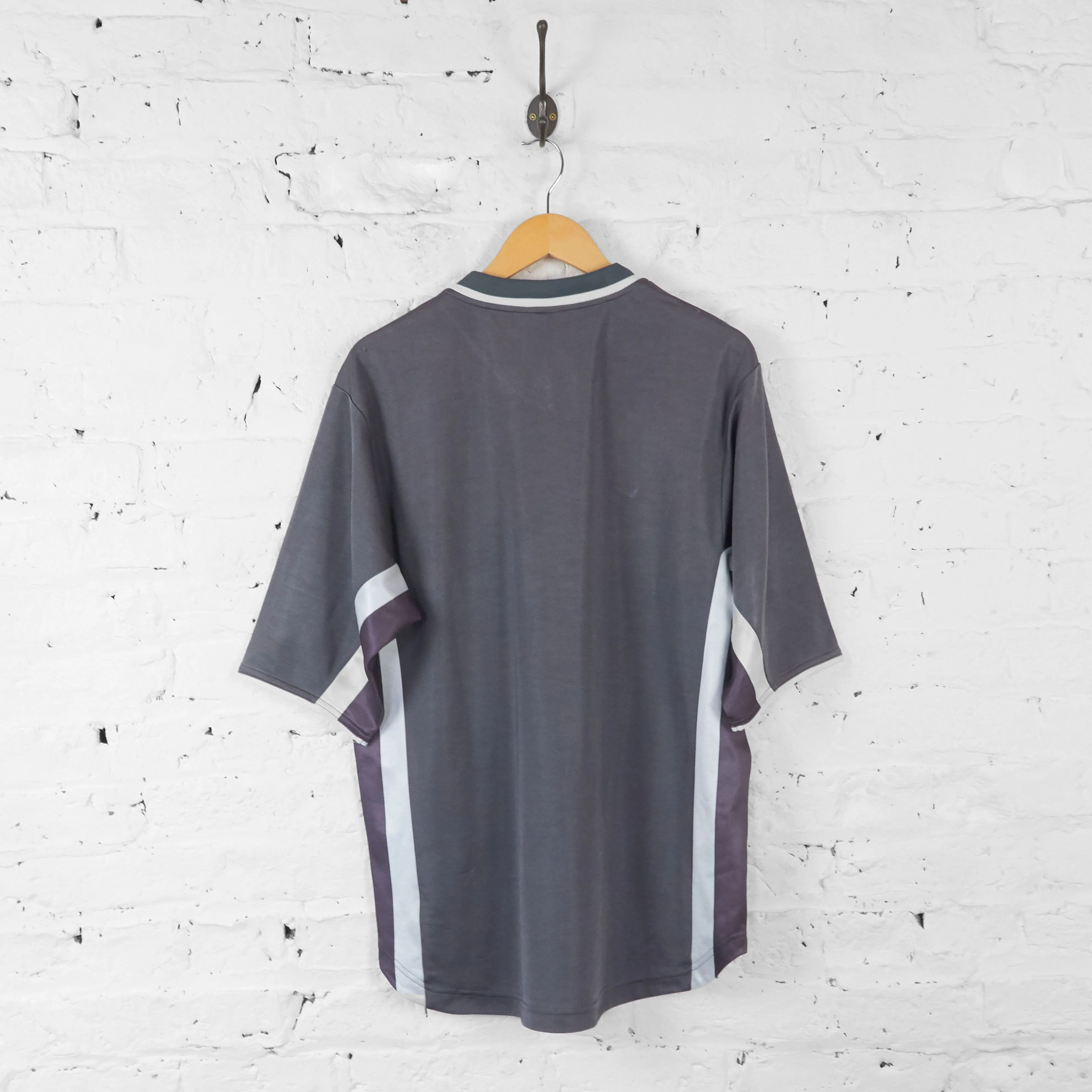 Nike V Neck Sports T Shirt - Grey - L
