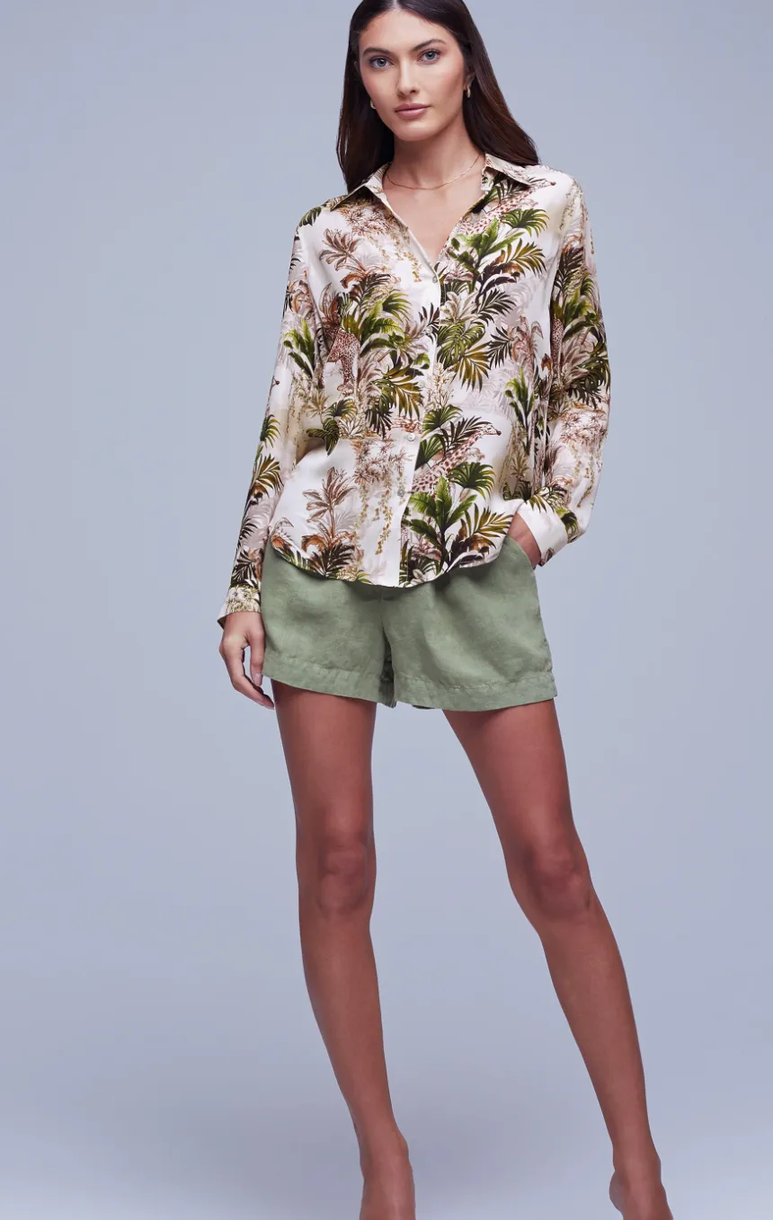 NINA BLOUSE-VINTAGE SAFARI