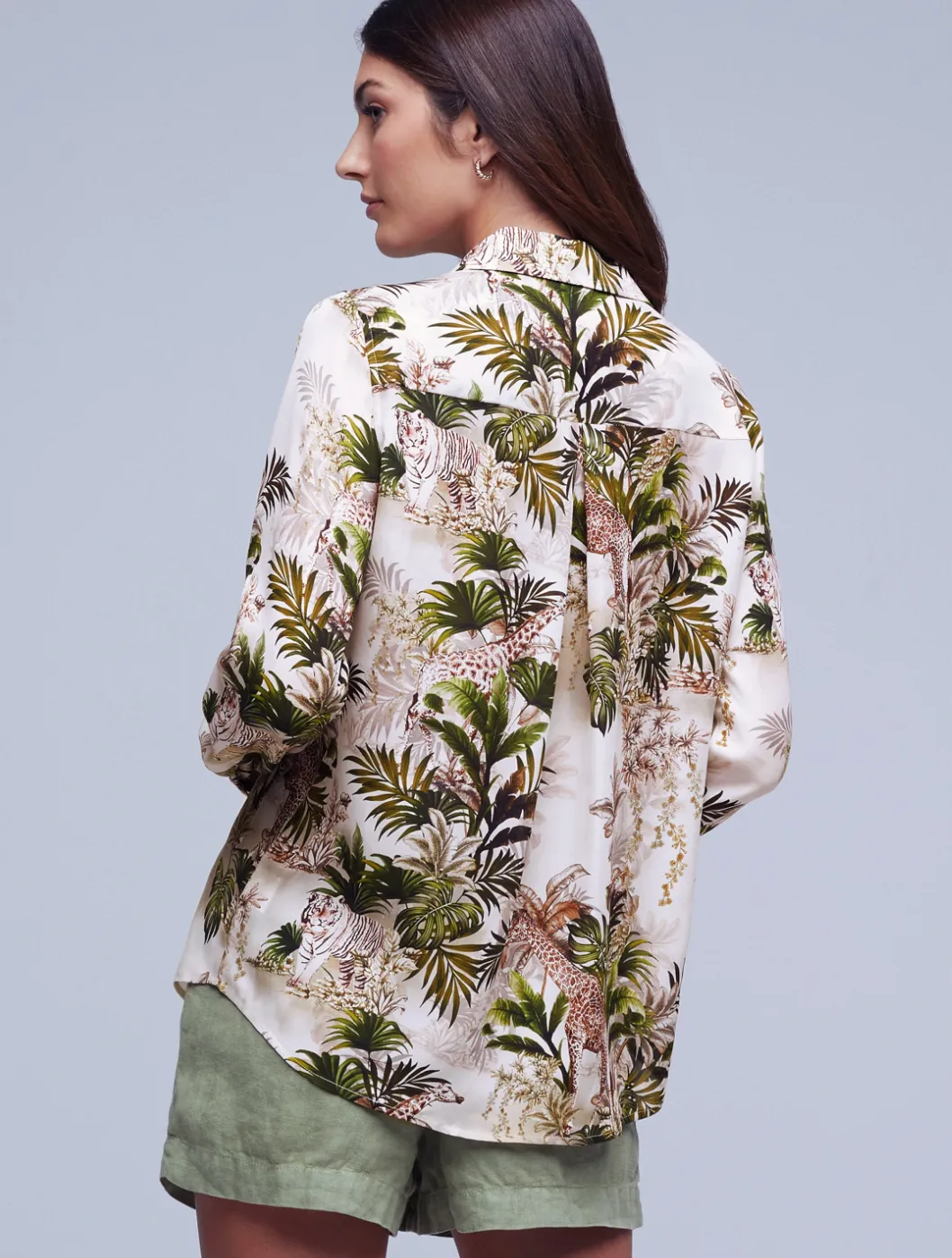 NINA BLOUSE-VINTAGE SAFARI