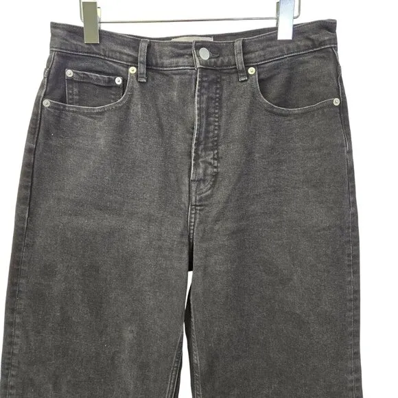NWOT Everlane The Way High Sailor Jeans in Washed Black Size 30 Short