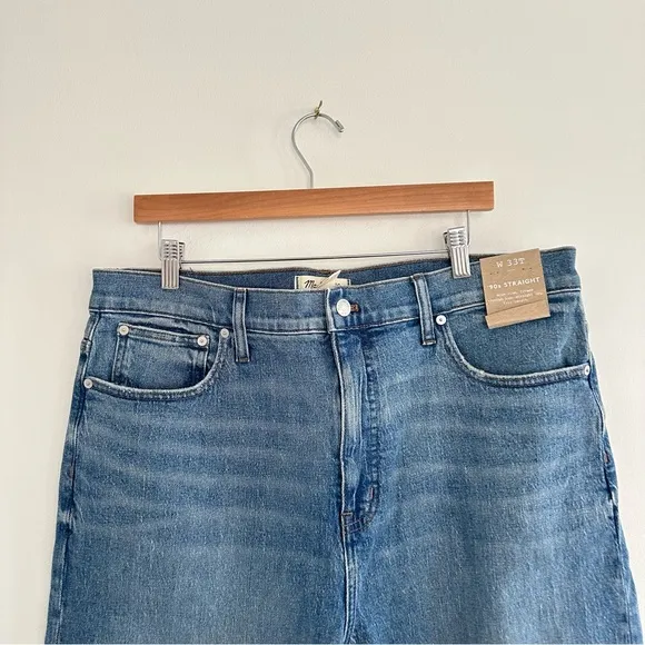 NWT Madewell '90s Straight Jeans in Enmore Wash NN880