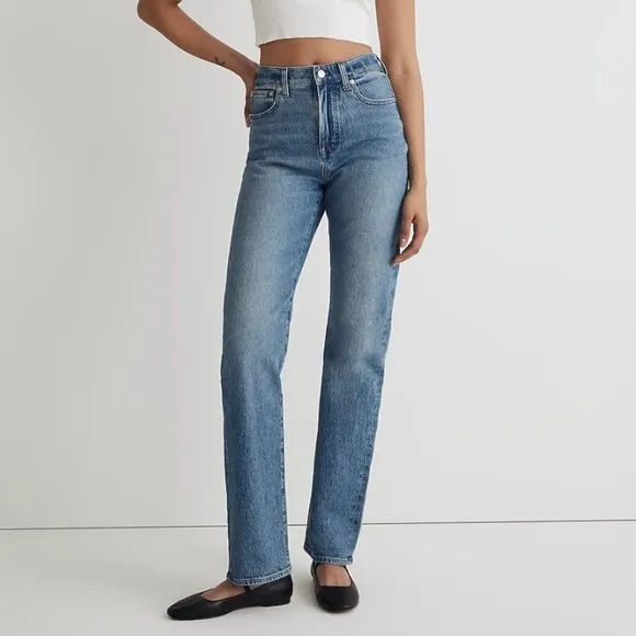 NWT Madewell '90s Straight Jeans in Enmore Wash NN880