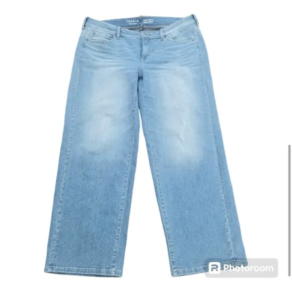 NWT TORRID Perfect Wide Leg Vintage Stretch Mid Rise Jeans