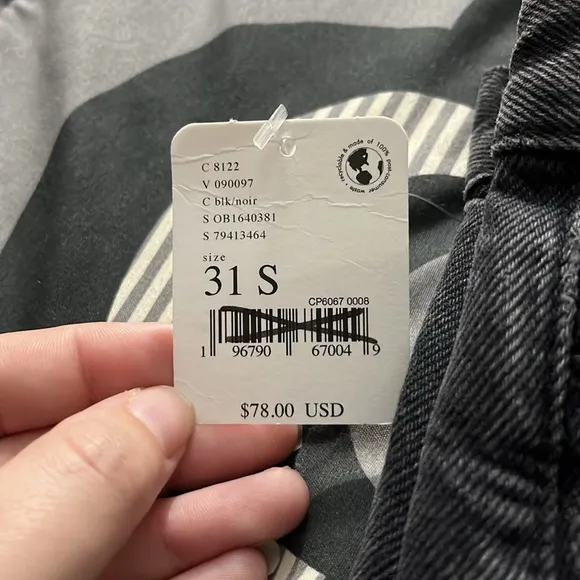 NWT We the People Free People Straight Jeans Size 31S