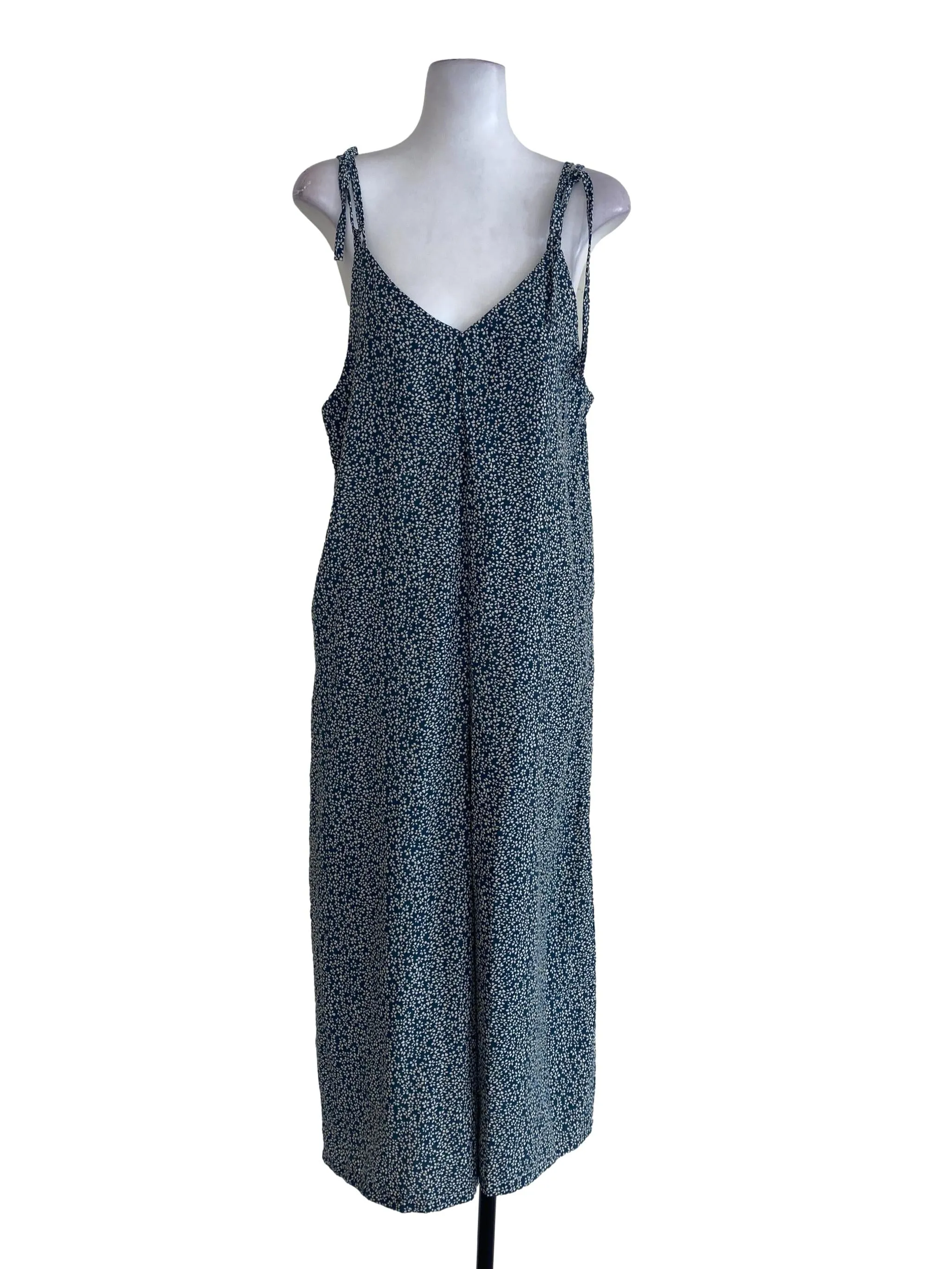 Ocean Floral V Neck Jumpsuits