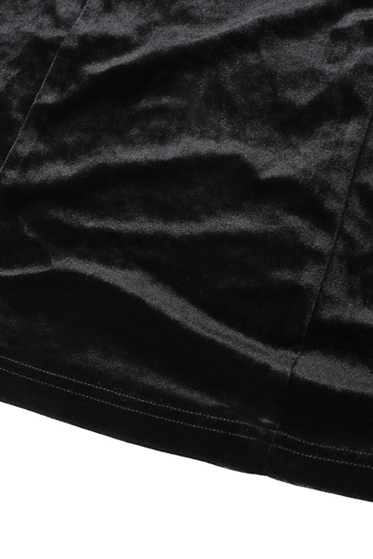 Off Shoulder Flares Sleeve Corset Velvet Dress