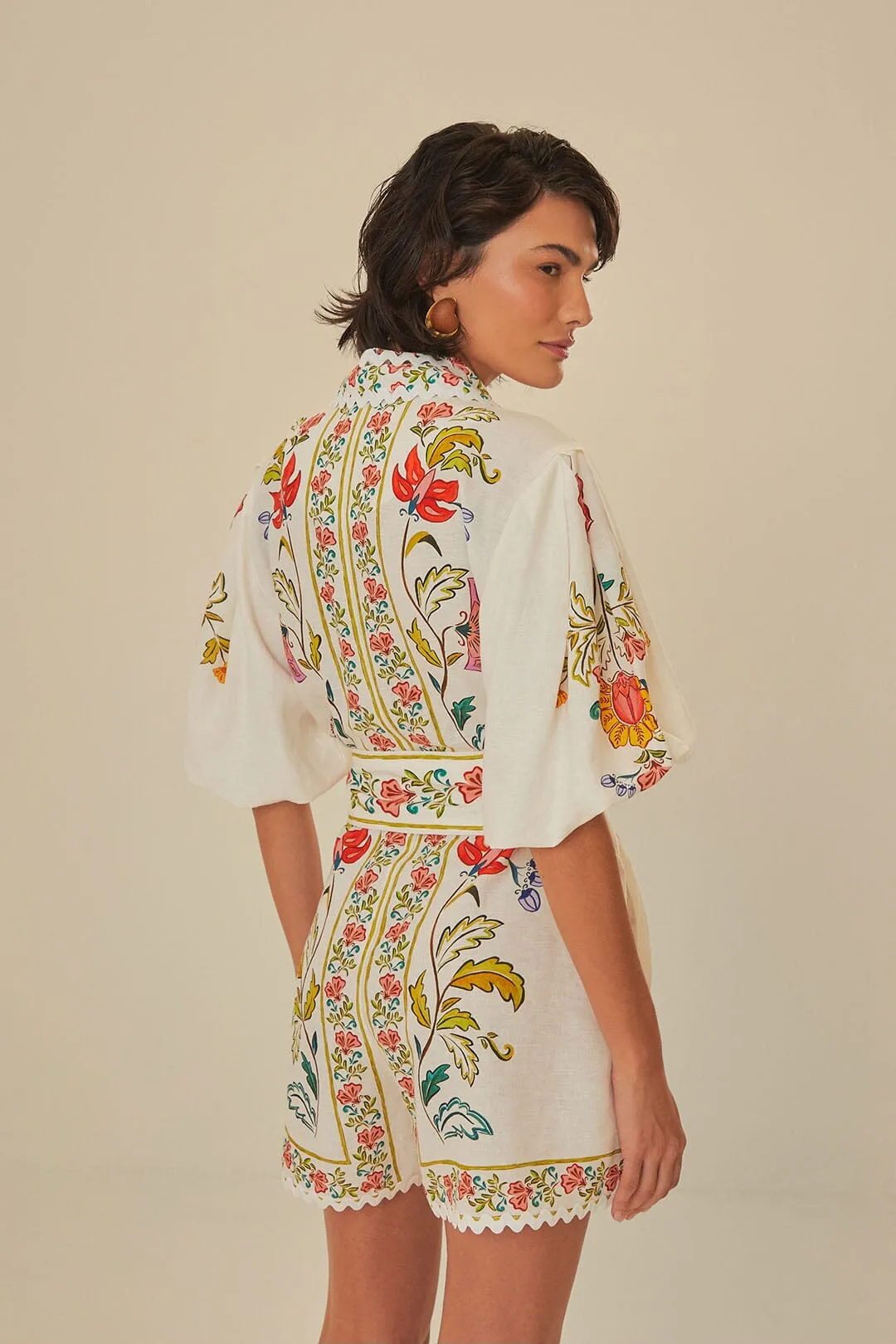 Off-White Floral Insects Romper