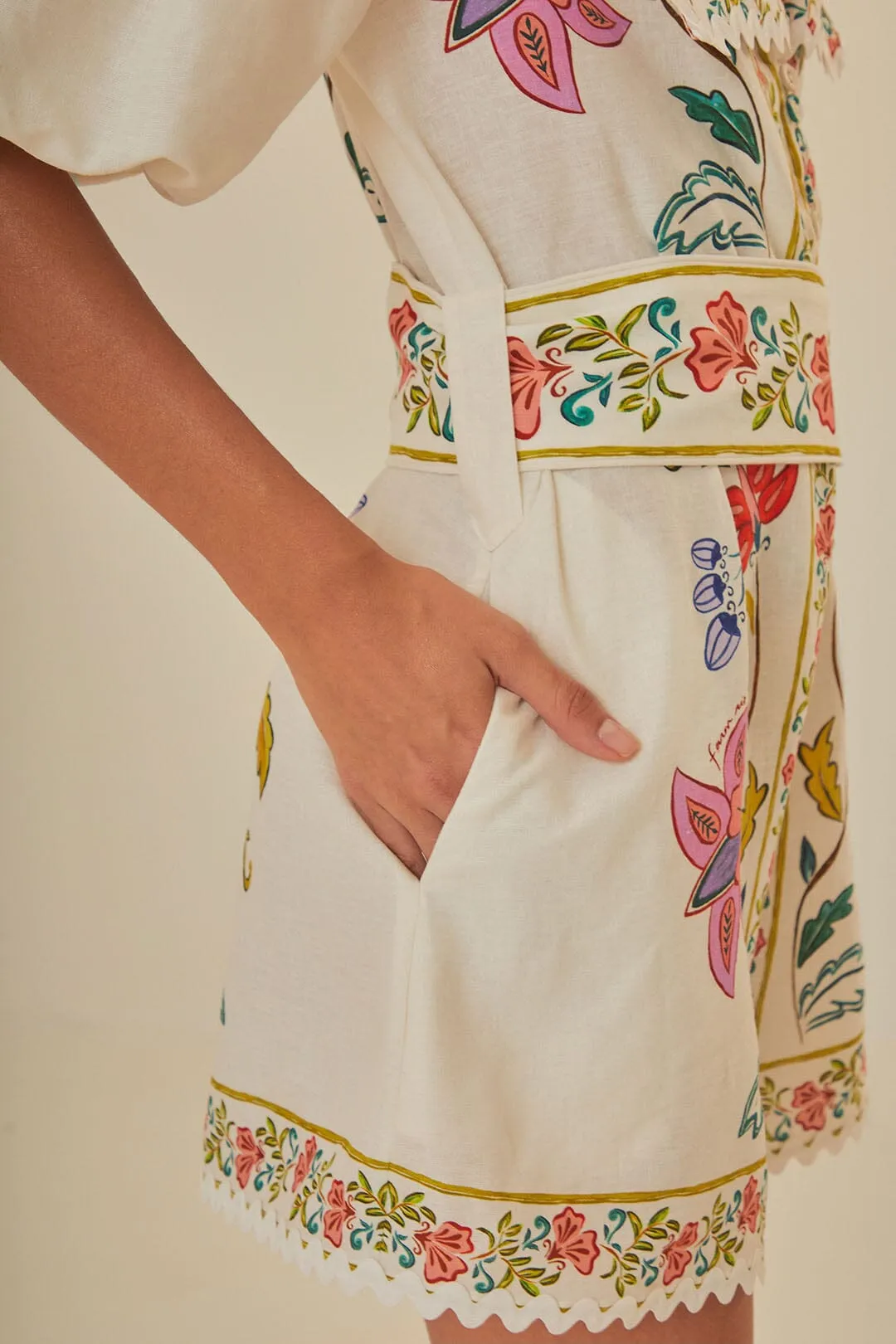 Off-White Floral Insects Romper
