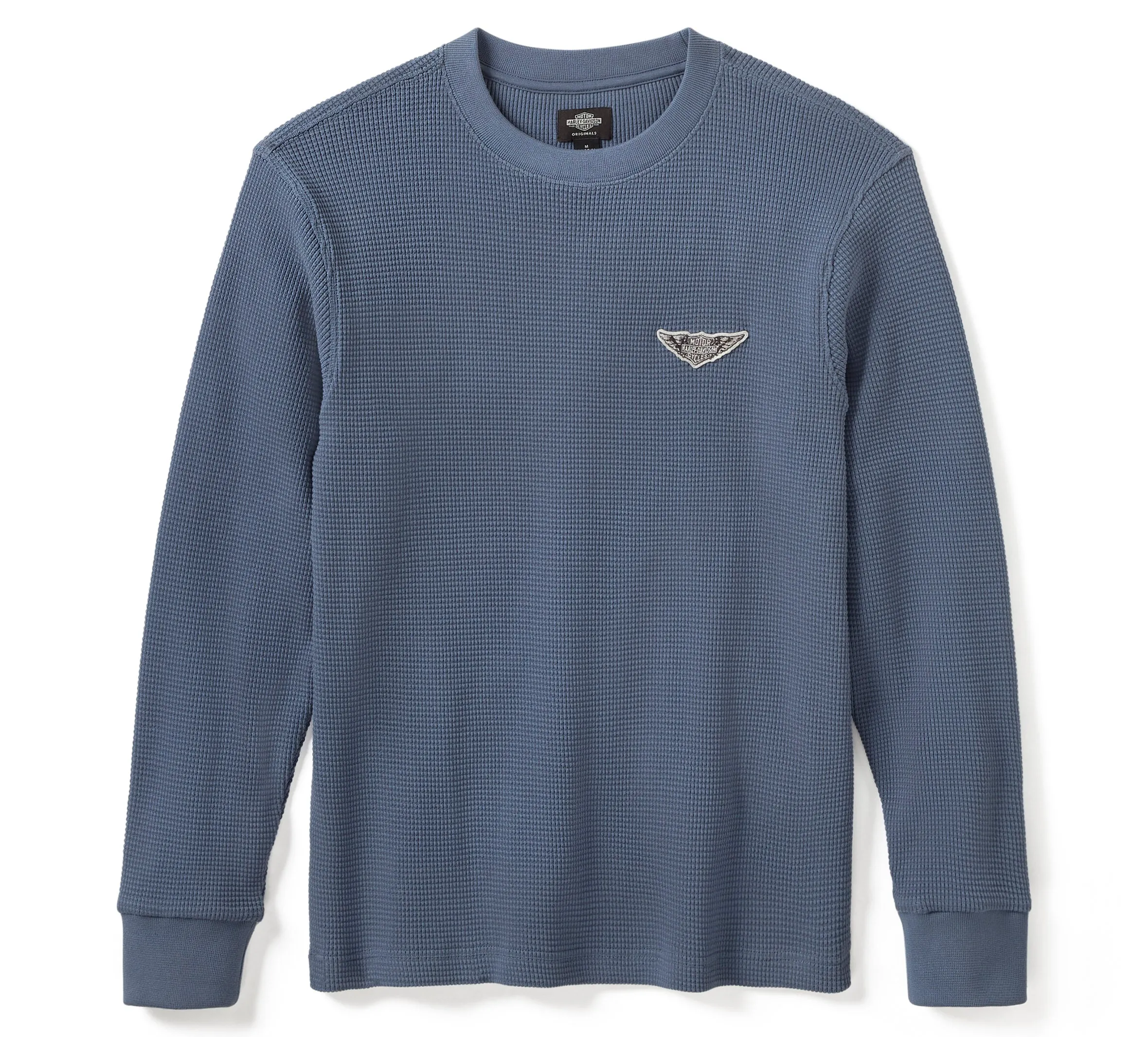 OG SILVER WING WAFFLE LONG SLEEVE SHIRT - Vintage Indigo
