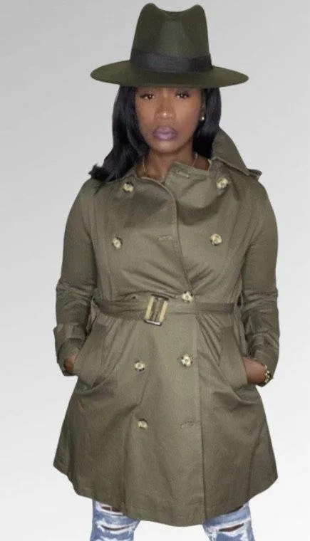 Olive Trench Coat