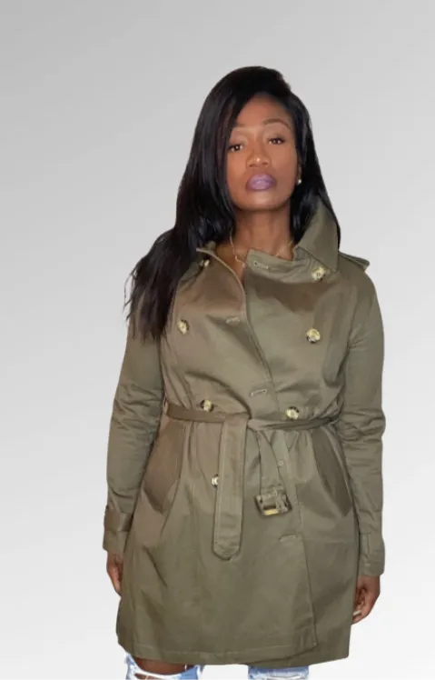 Olive Trench Coat
