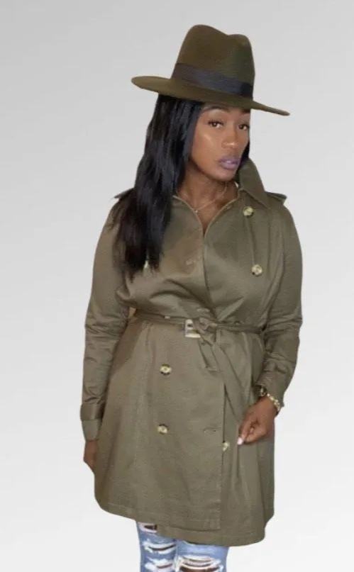 Olive Trench Coat
