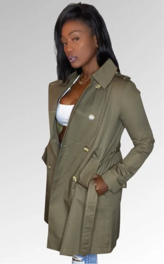 Olive Trench Coat