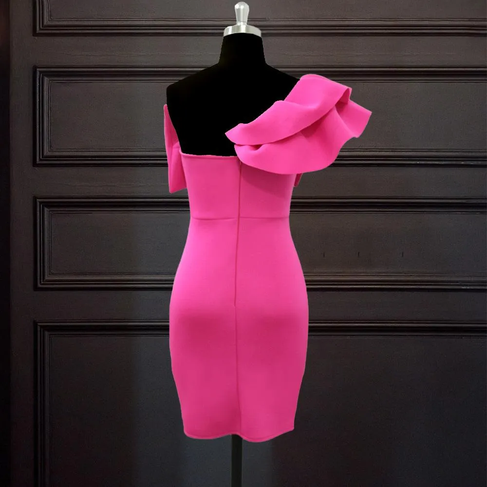 One Shoudler Sexy Mini Dresses