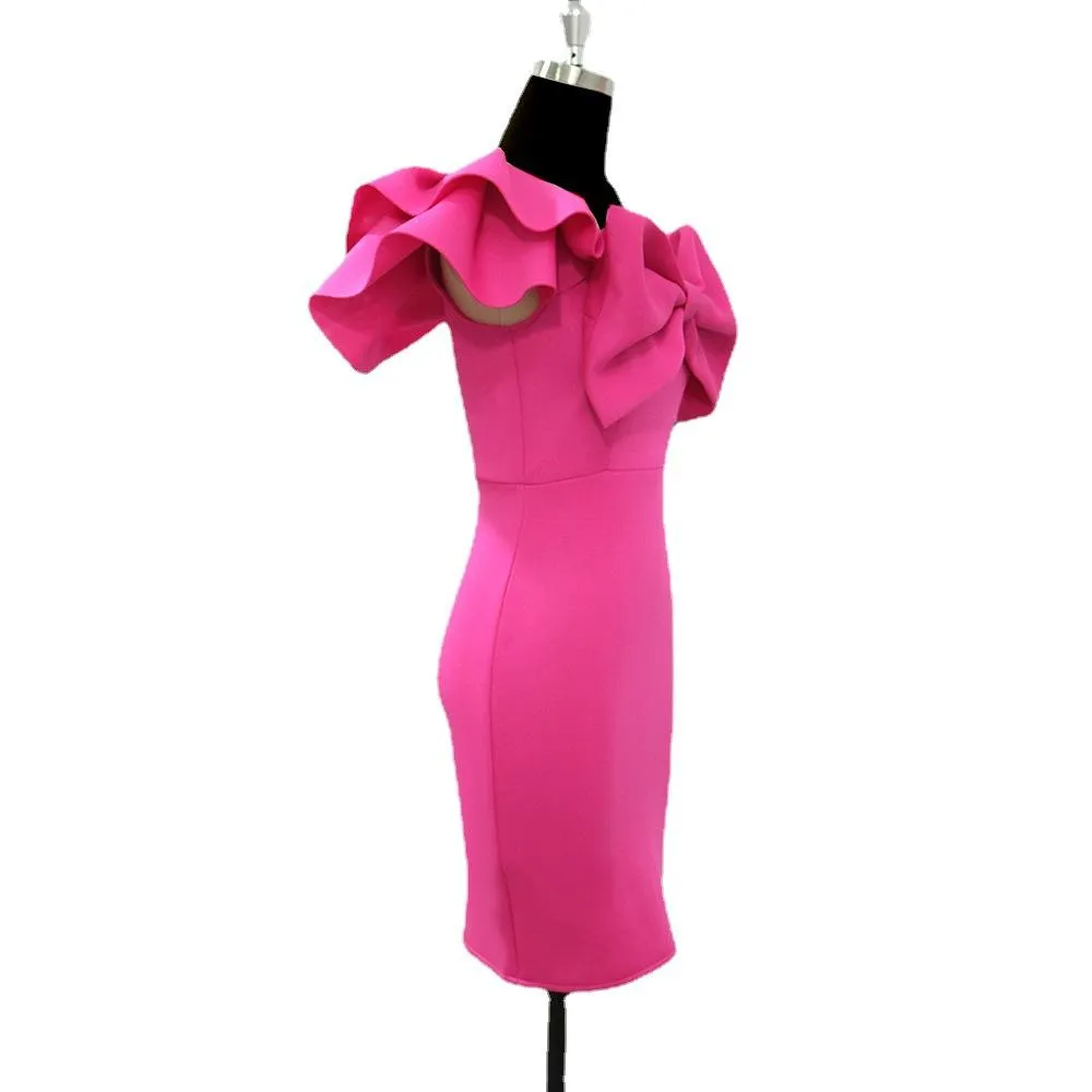 One Shoudler Sexy Mini Dresses