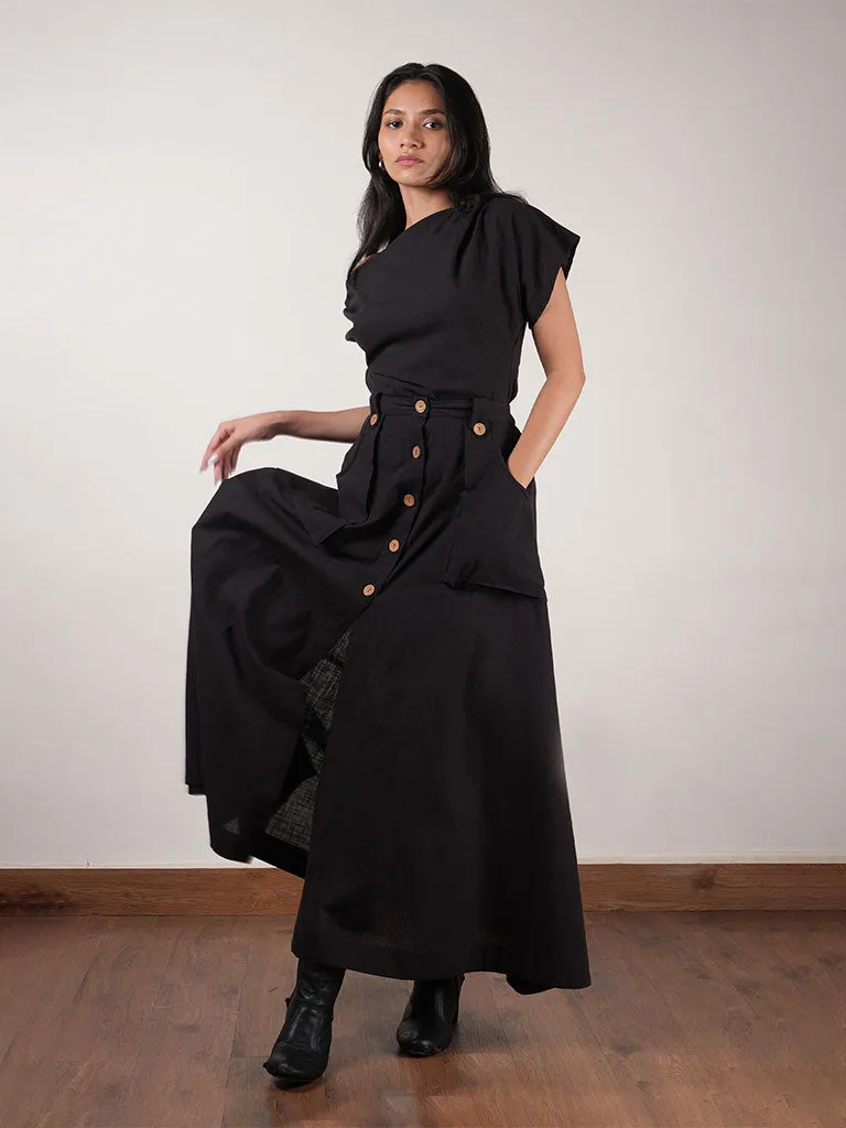 One Shoulder Top & Skirt Set