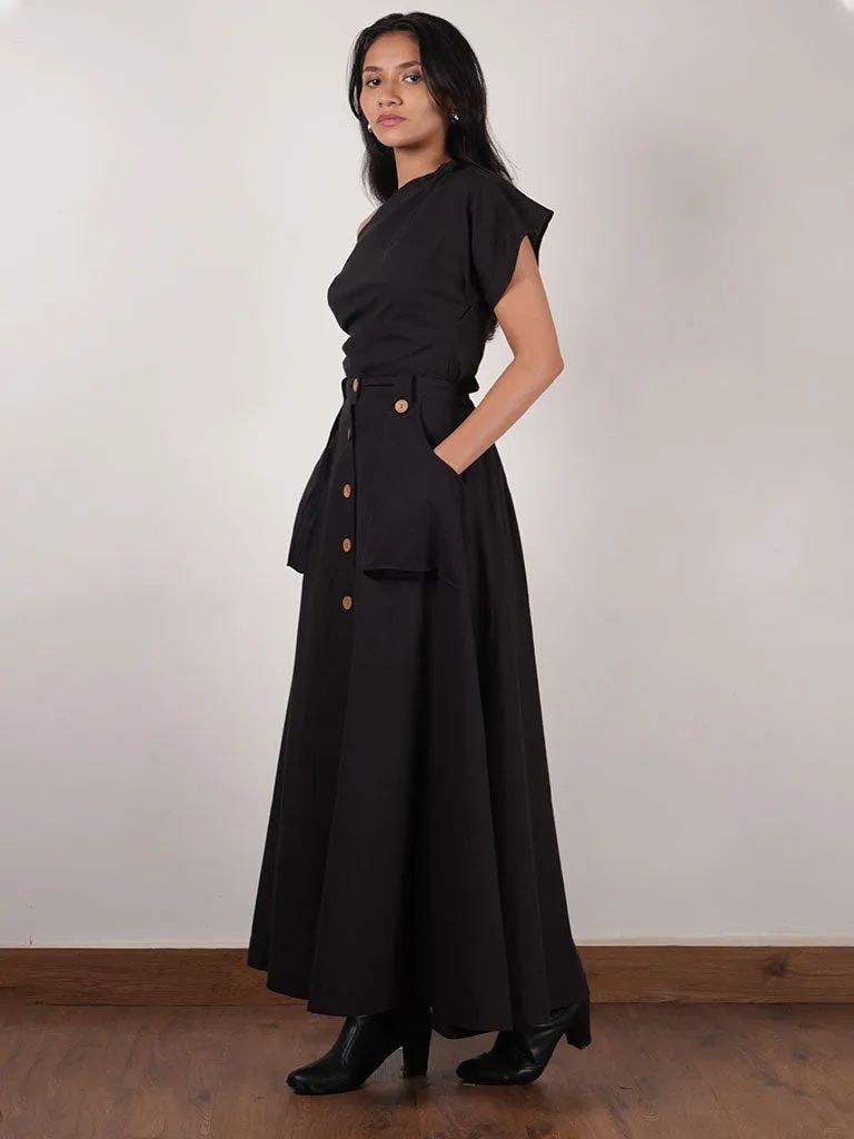 One Shoulder Top & Skirt Set