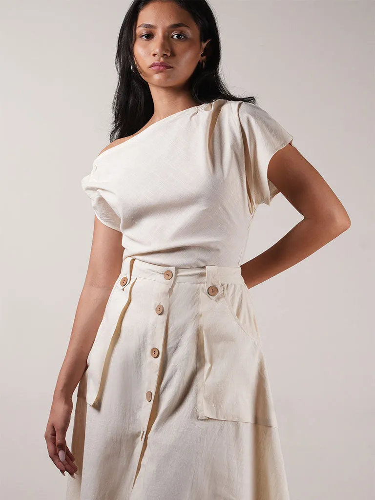One Shoulder Top & Skirt Set