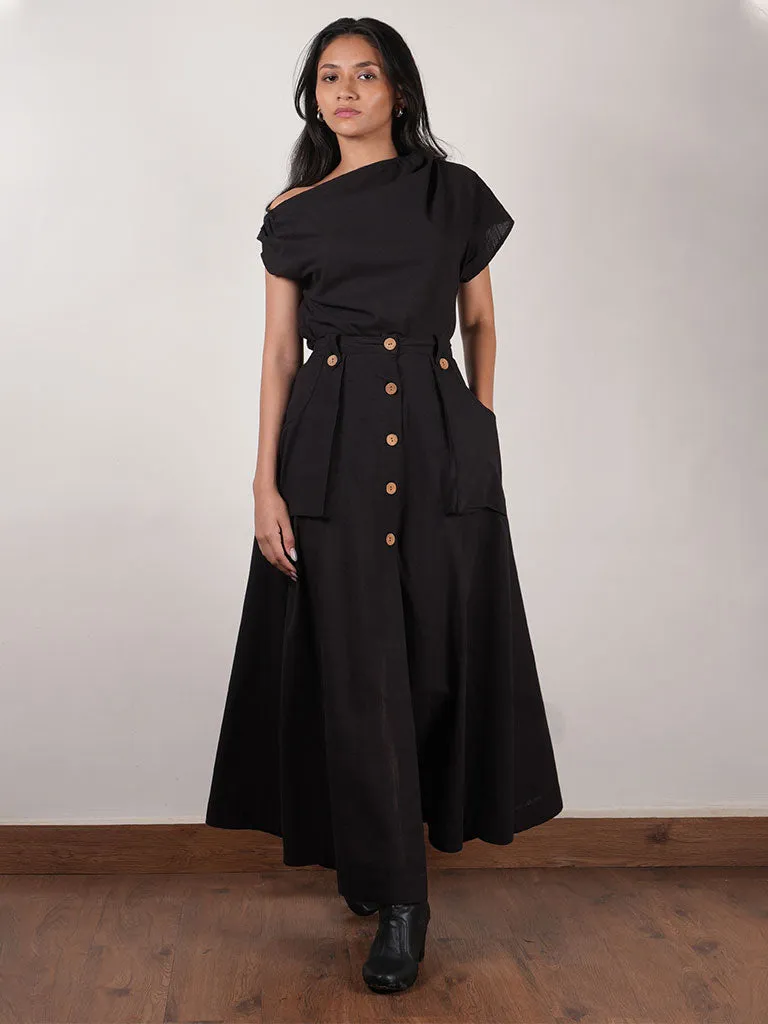 One Shoulder Top & Skirt Set