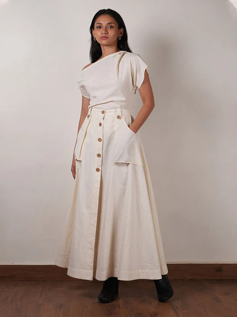 One Shoulder Top & Skirt Set