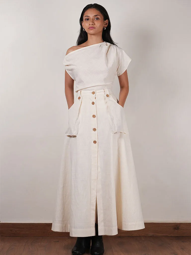 One Shoulder Top & Skirt Set