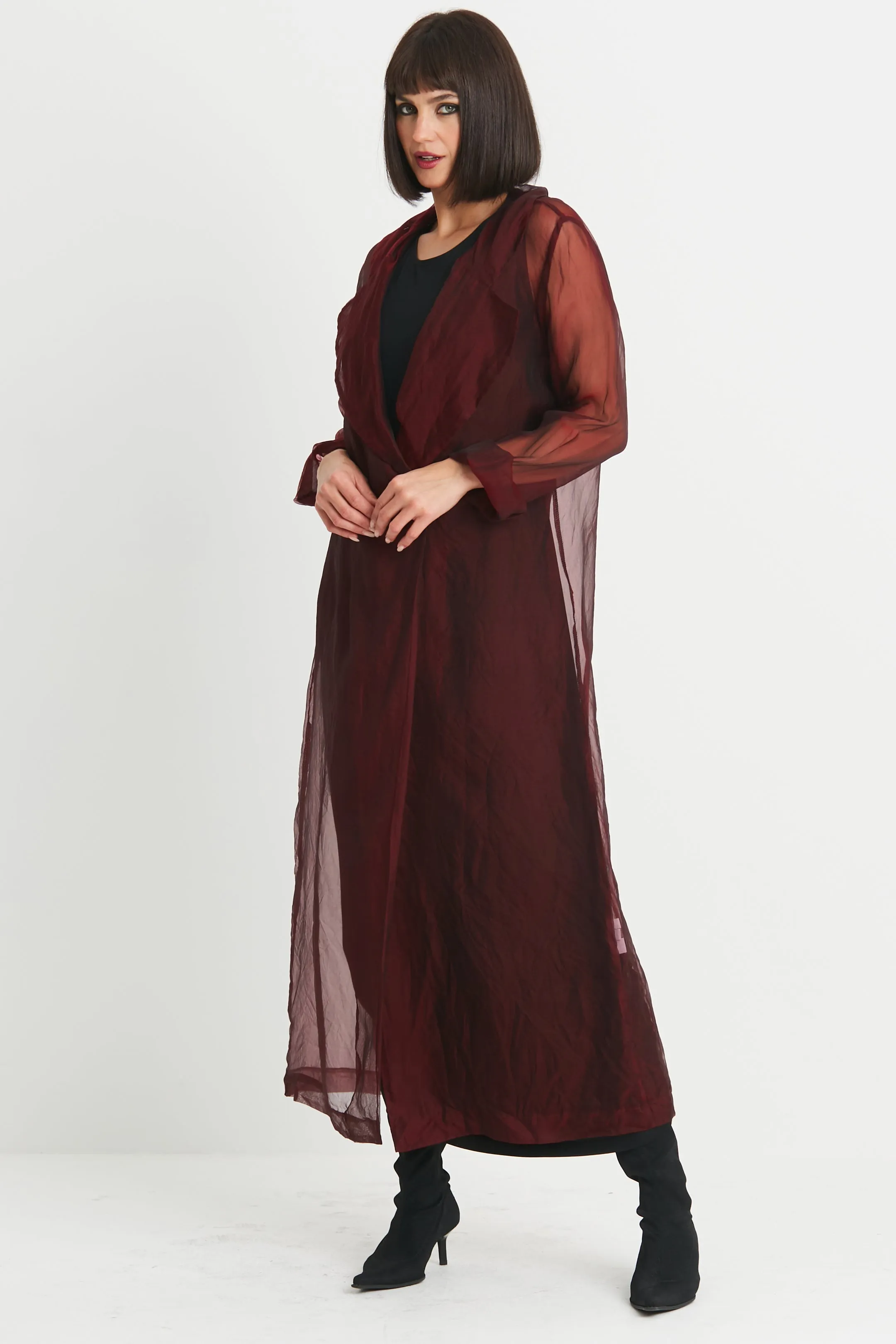 Organza Trench Coat