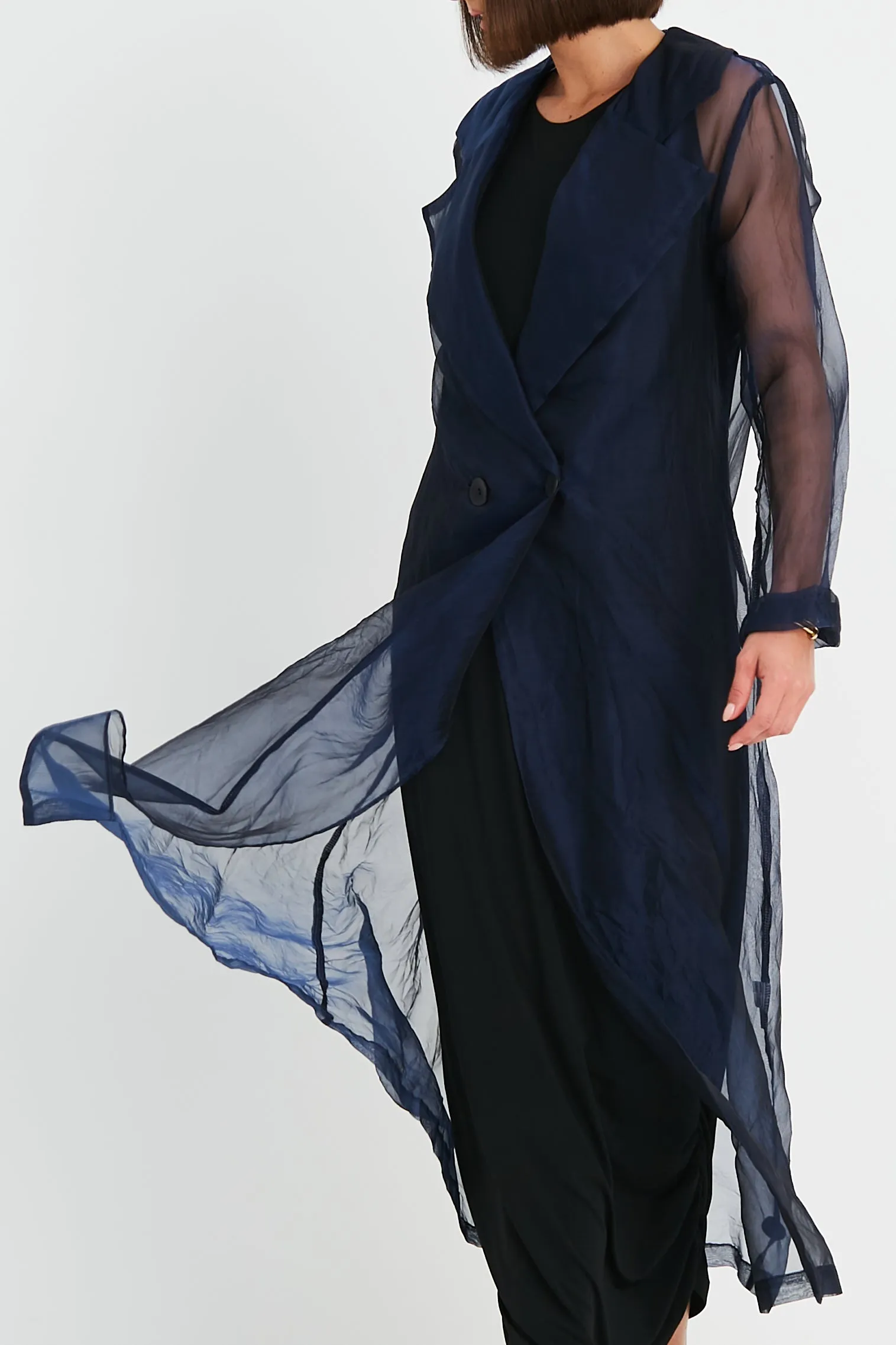 Organza Trench Coat