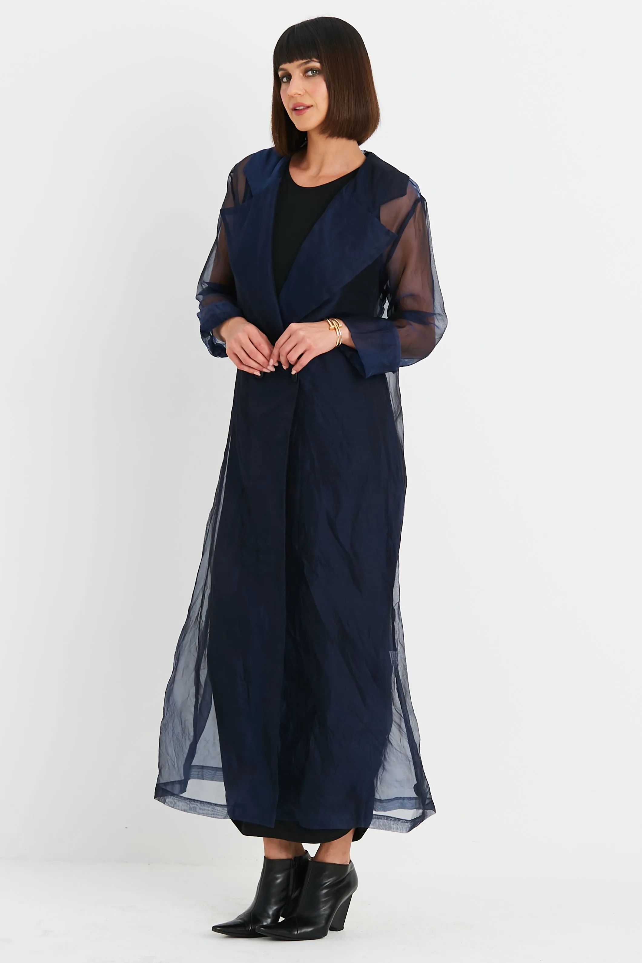 Organza Trench Coat