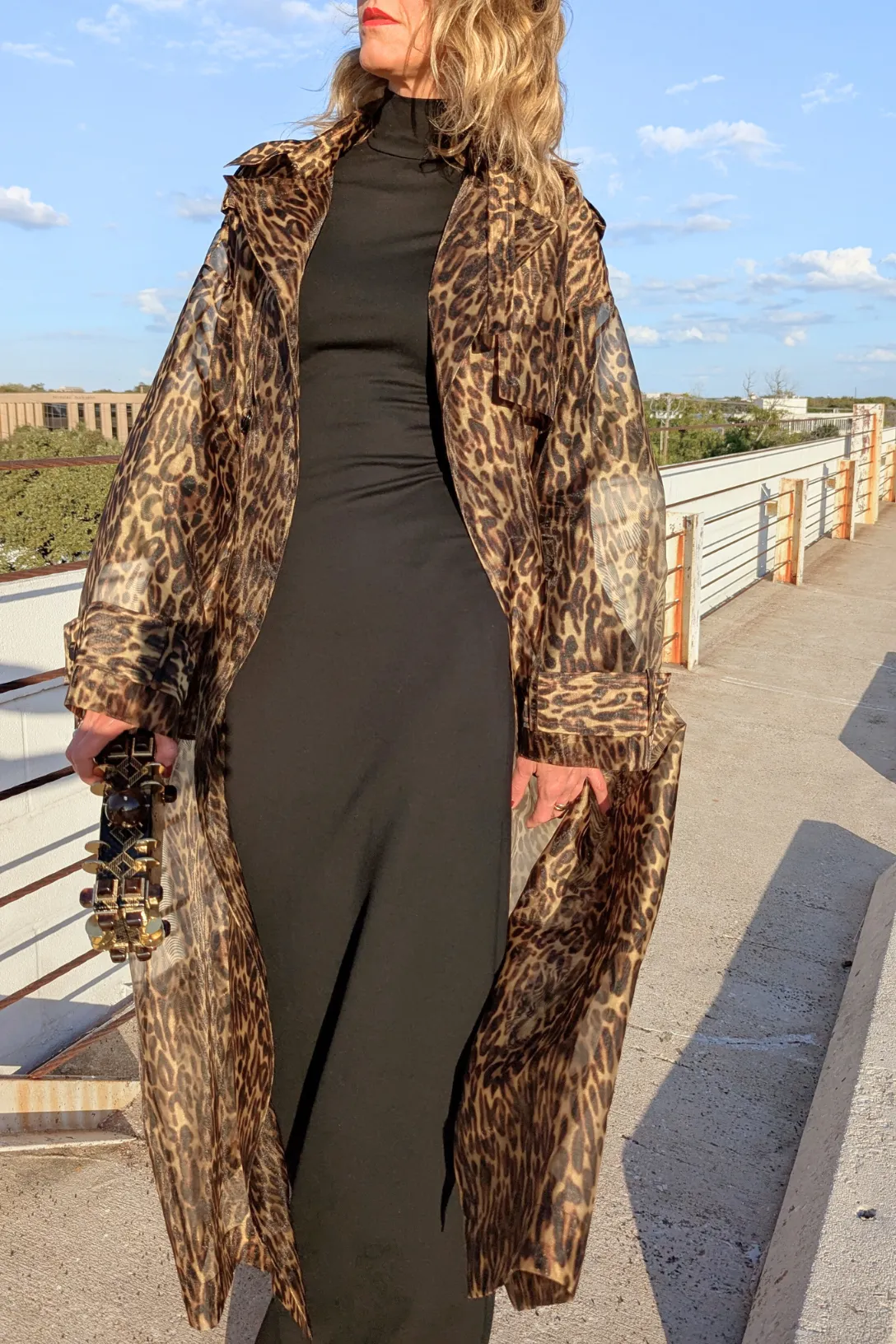 Organza Trench | Leopard