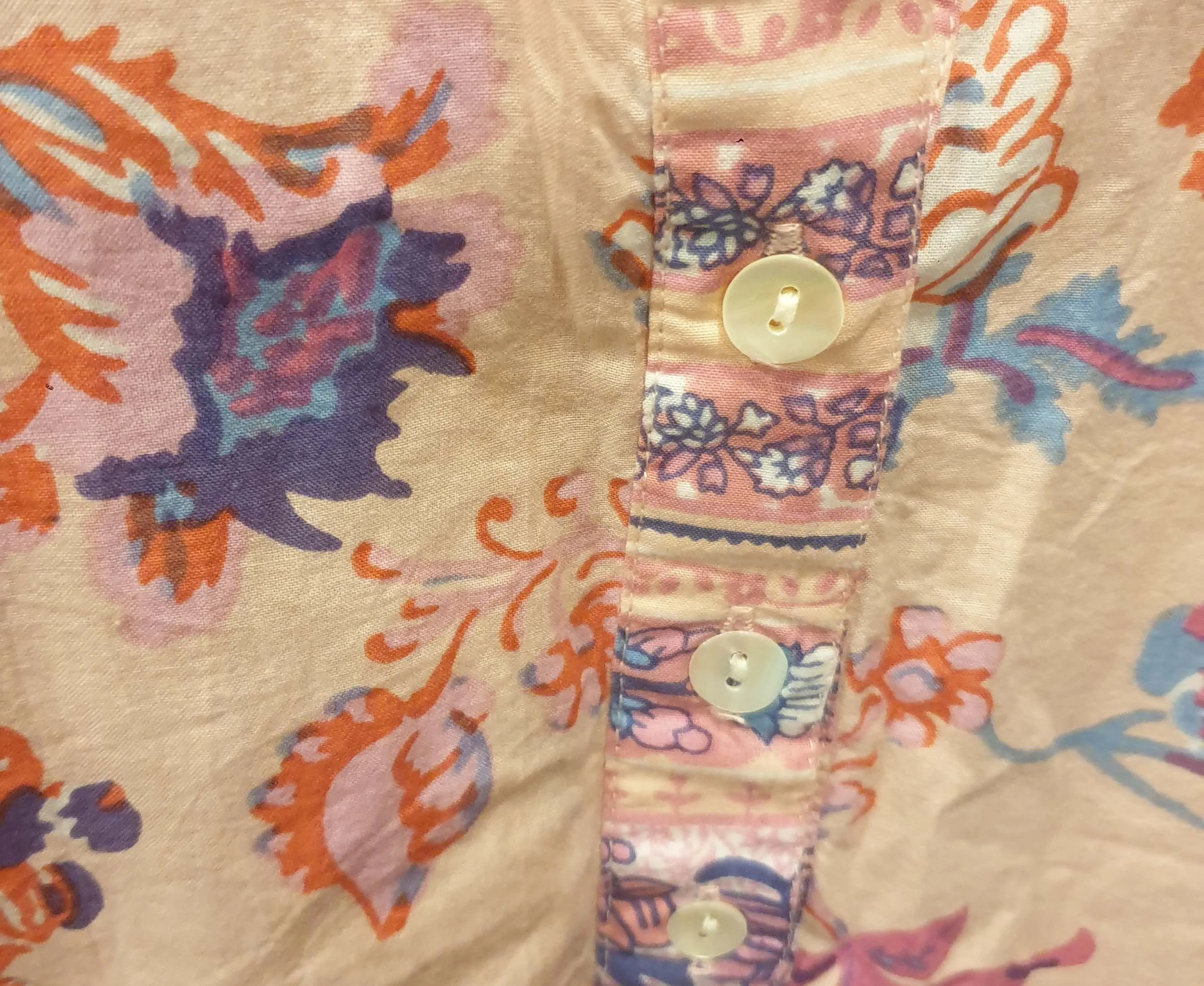 Orientique pink floral print dress size M / AU 12
