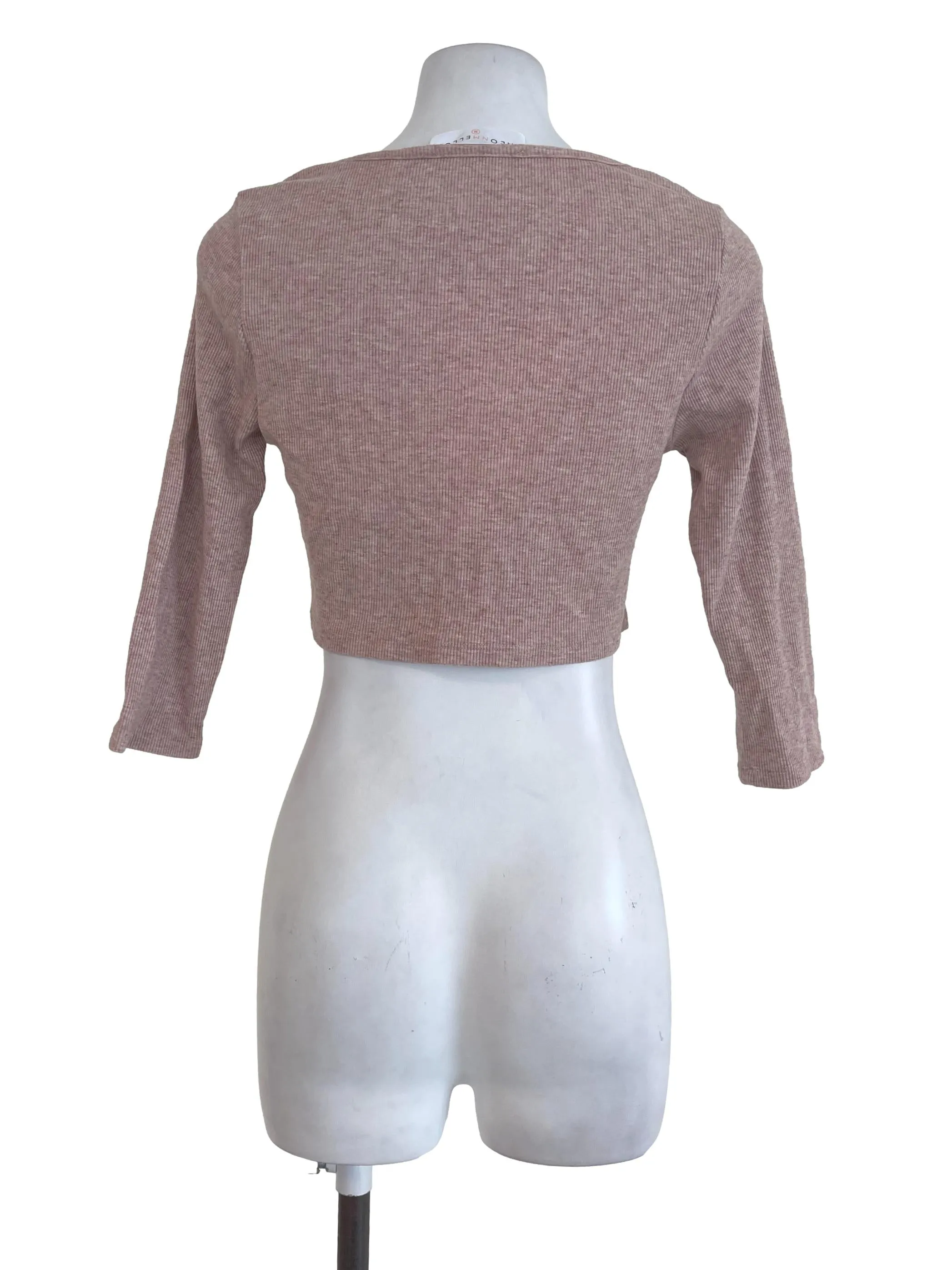 Pastel Pink Long Sleeves Top