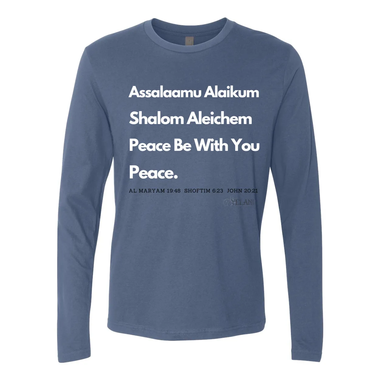 Peace & Blessings Men's Premium Long Sleeve Crew