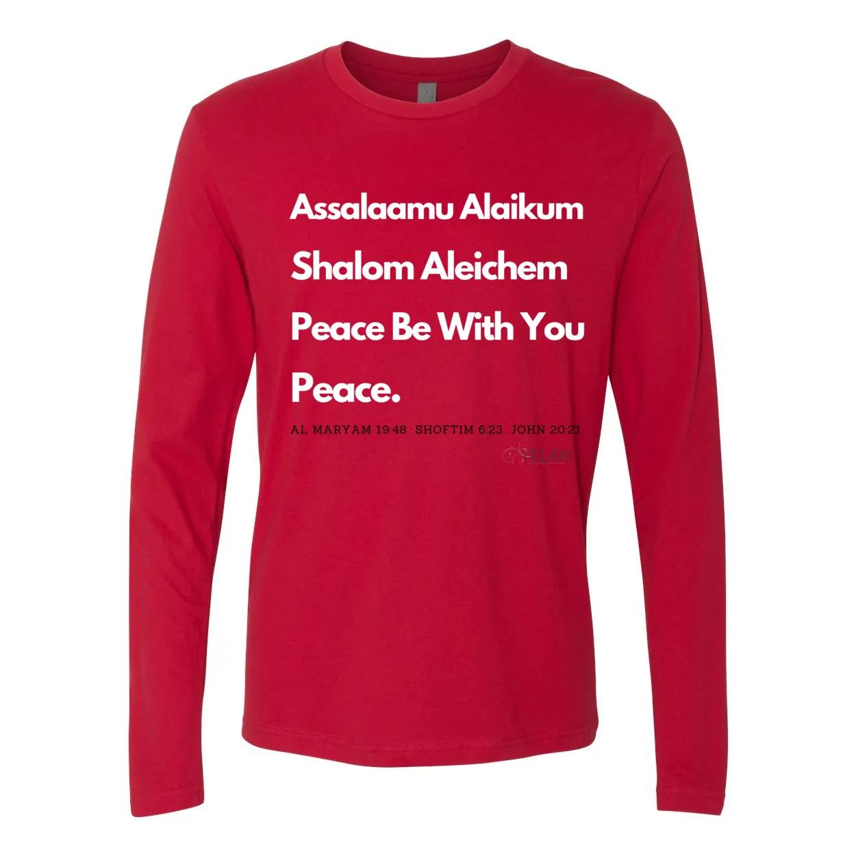 Peace & Blessings Men's Premium Long Sleeve Crew