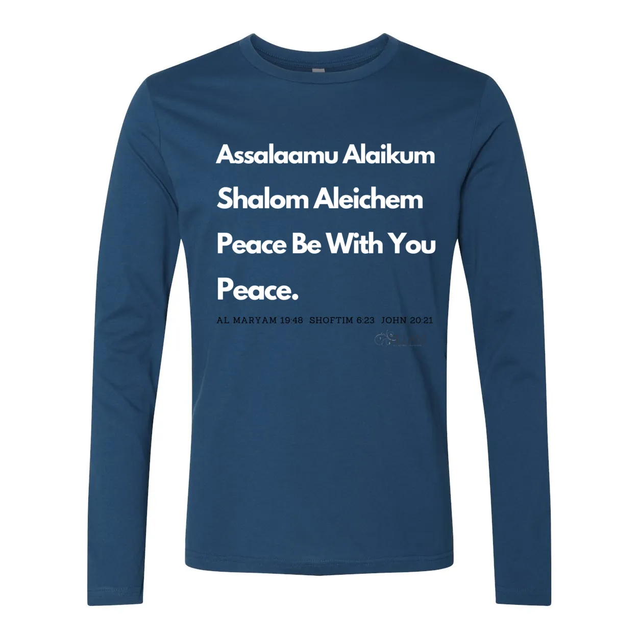 Peace & Blessings Men's Premium Long Sleeve Crew
