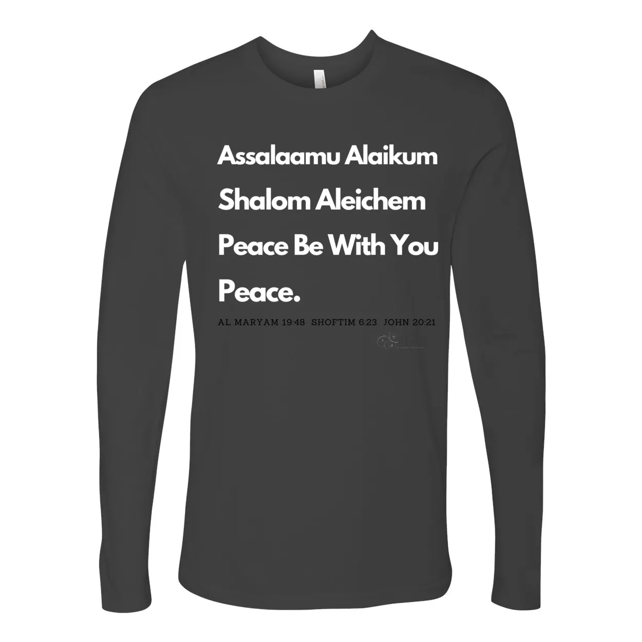 Peace & Blessings Men's Premium Long Sleeve Crew