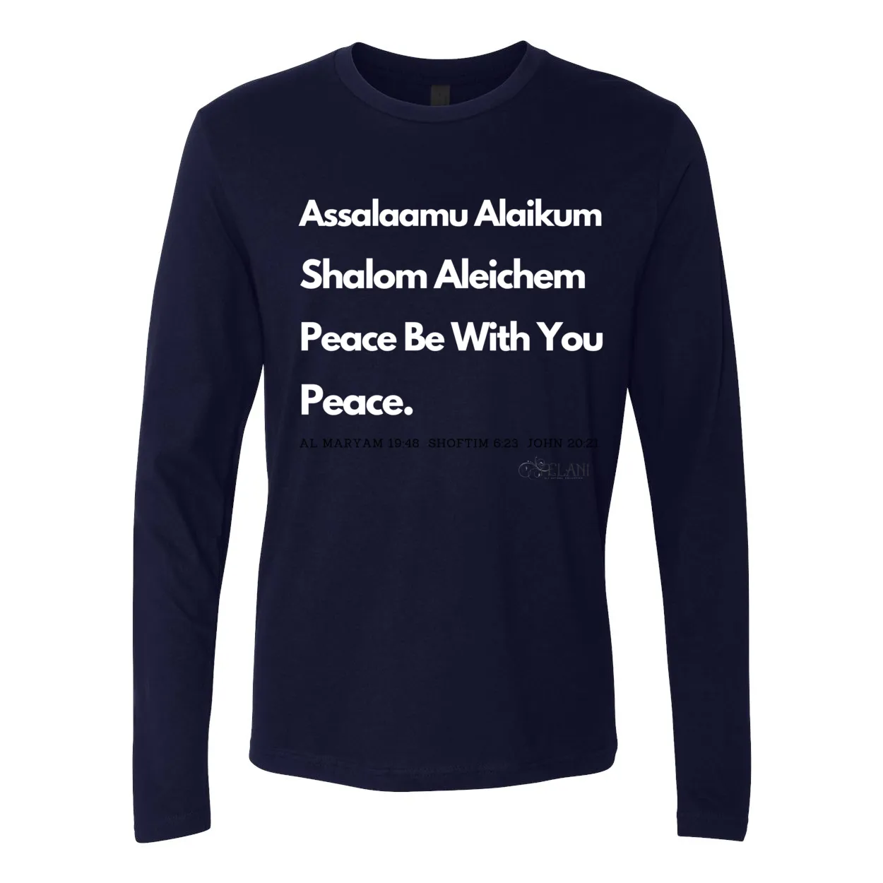 Peace & Blessings Men's Premium Long Sleeve Crew
