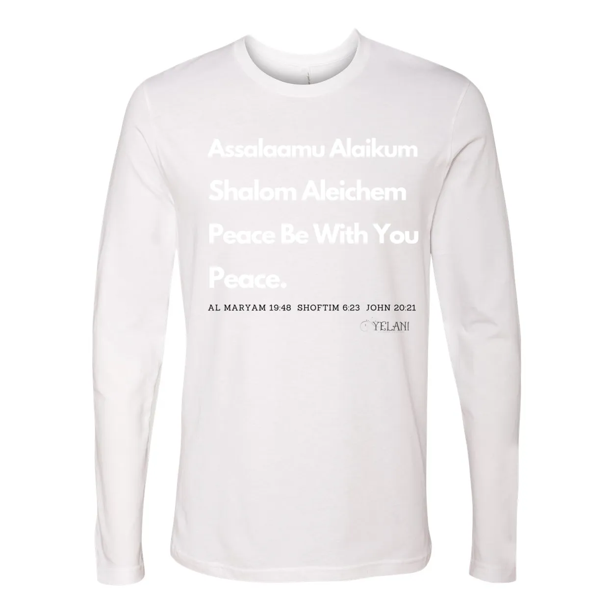 Peace & Blessings Men's Premium Long Sleeve Crew